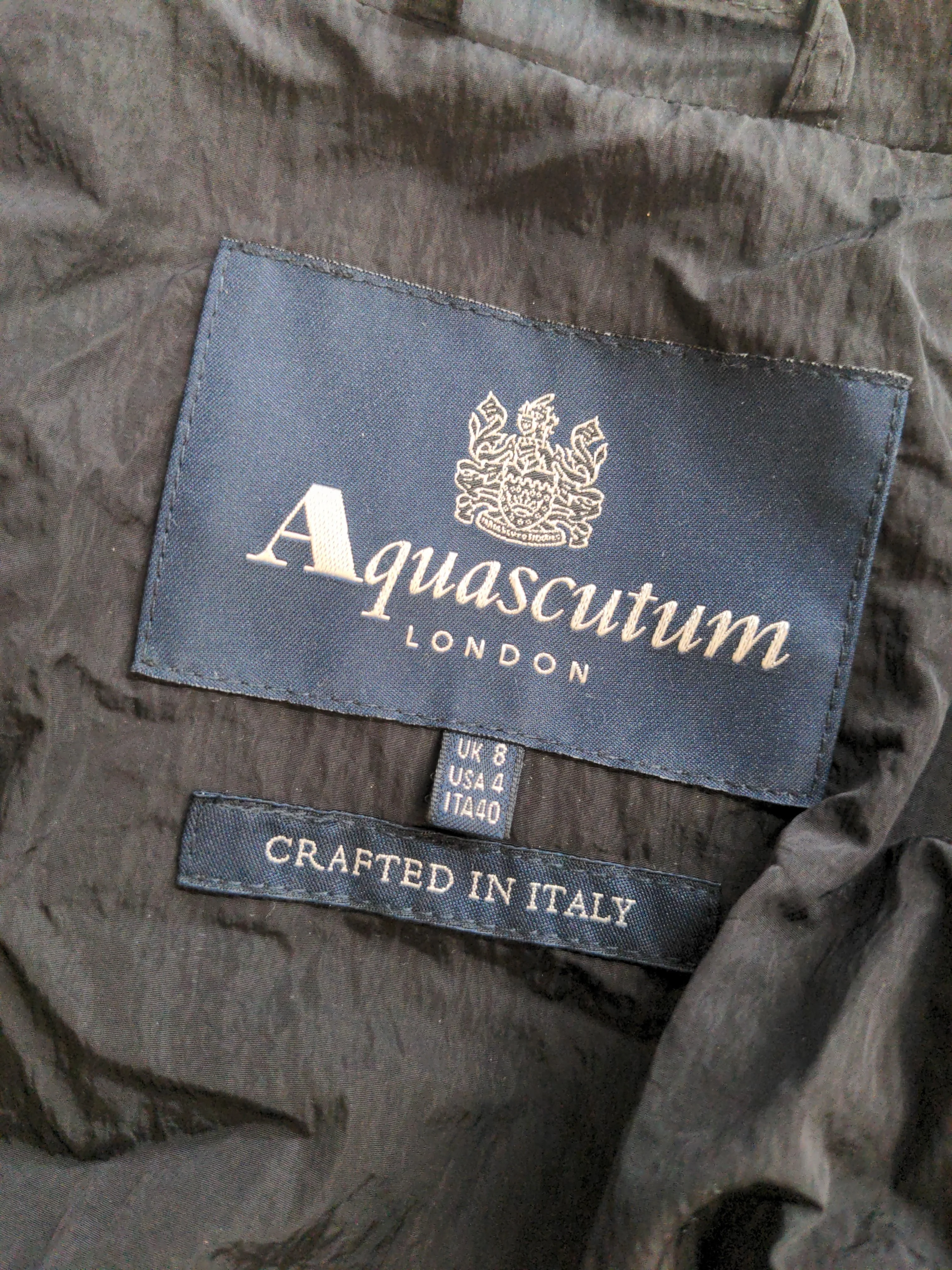Aquascutum Women's Coat UK 8 Black 100% Polyamide Trench Coat - Image 5