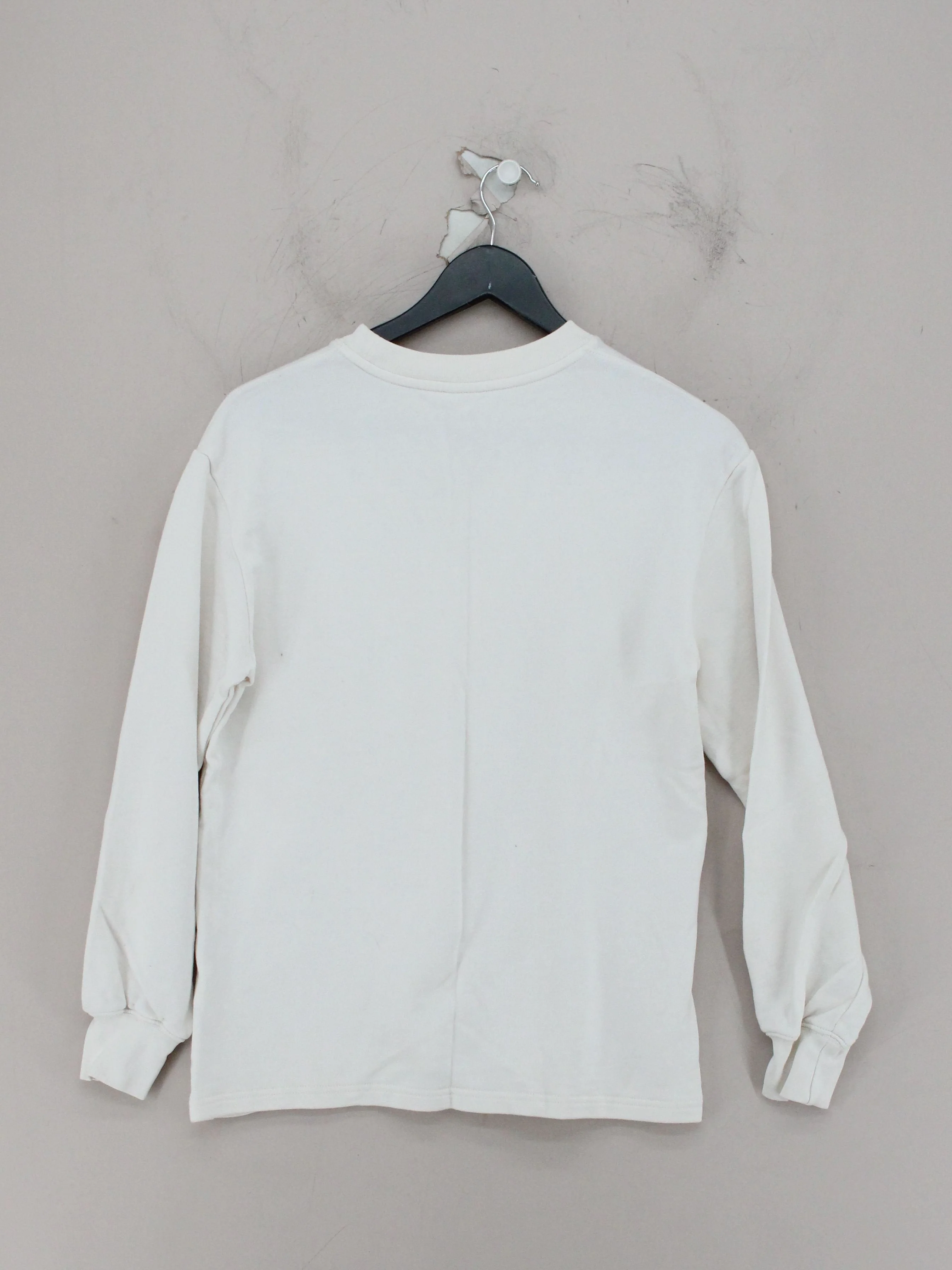 Arket Men's Hoodie XXS Cream 100% Cotton Pullover - Image 2