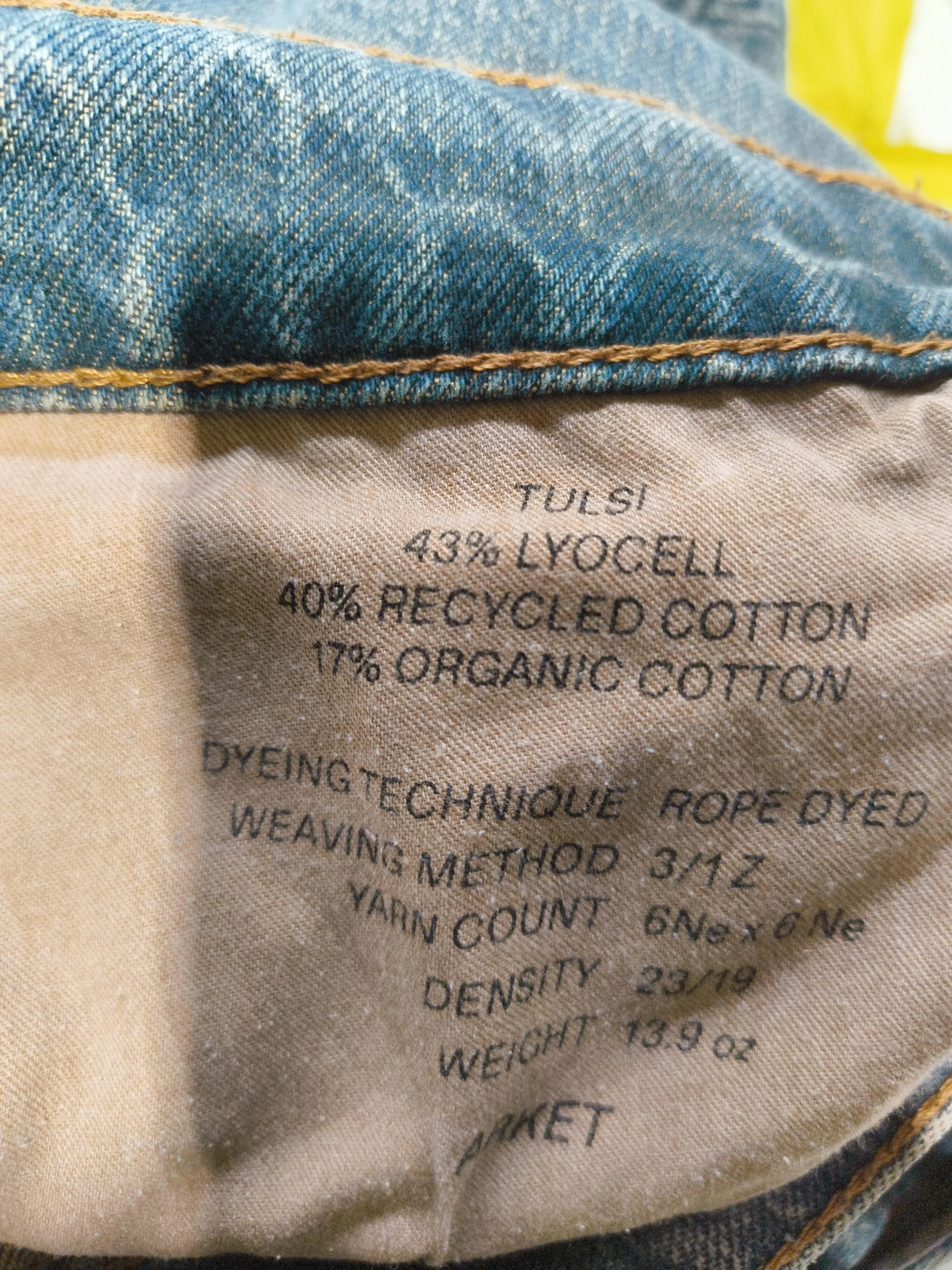 Arket Men's Jeans W 36 in Blue Lyocell Modal with Cotton Wide-Leg - Image 6