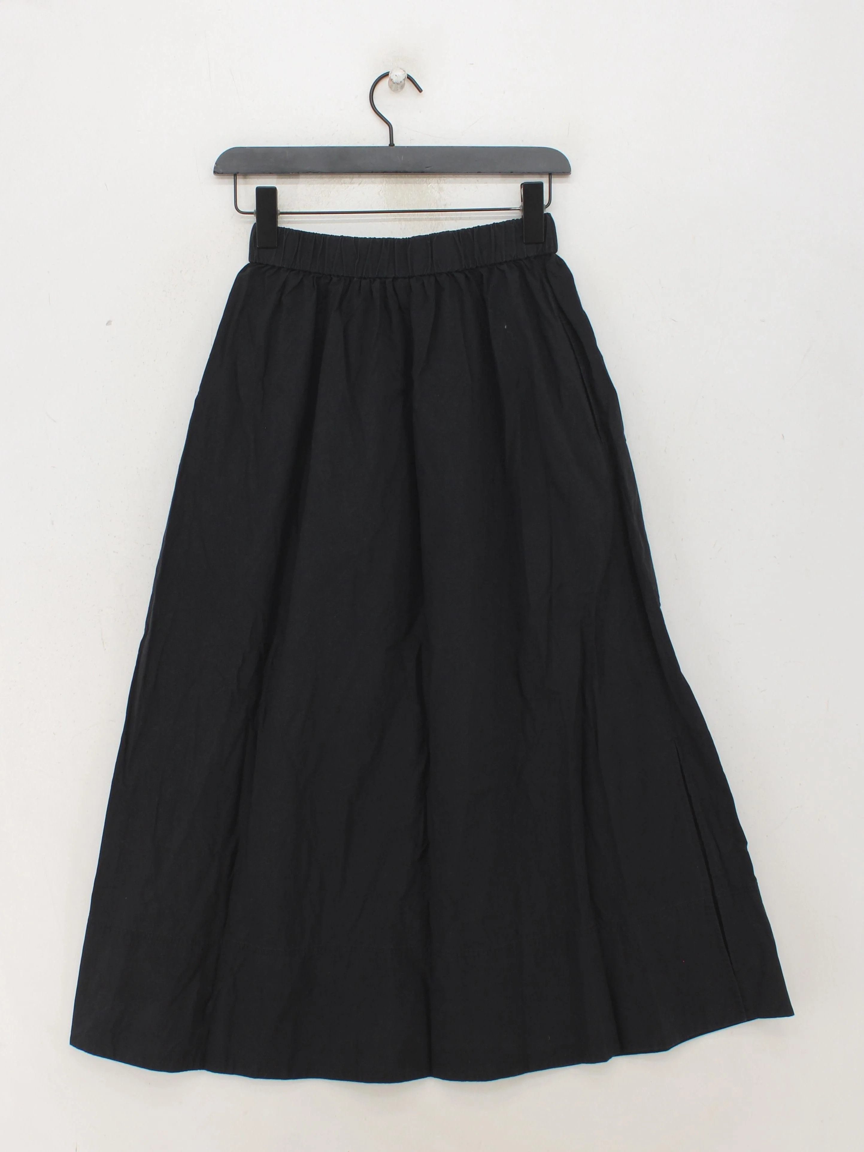 Arket Women's Maxi Skirt UK 6 Black 100% Cotton Long Maxi - Image 2