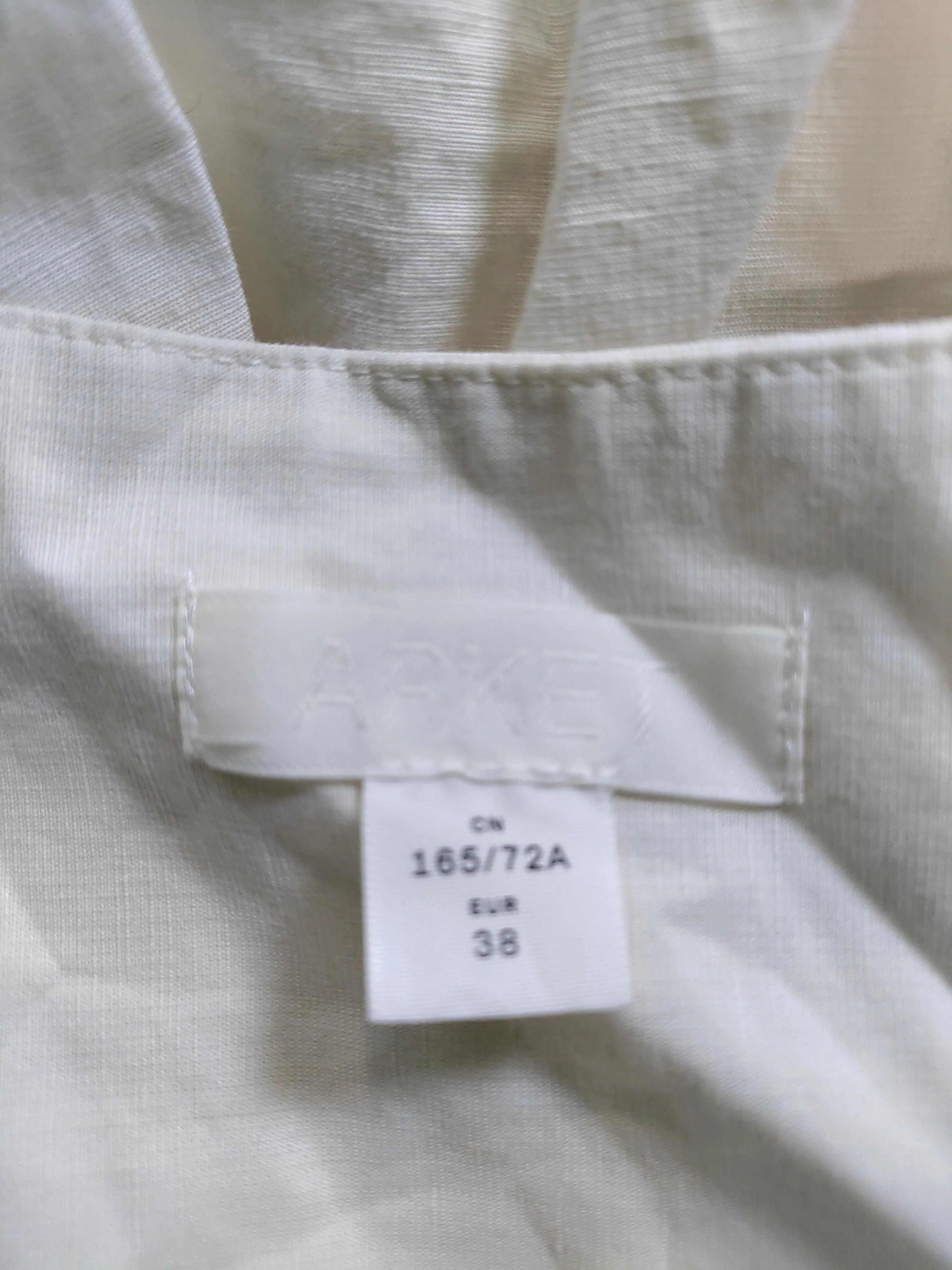 Arket Women's Mini Skirt UK 10 White Cotton with Linen Short Mini - Image 5