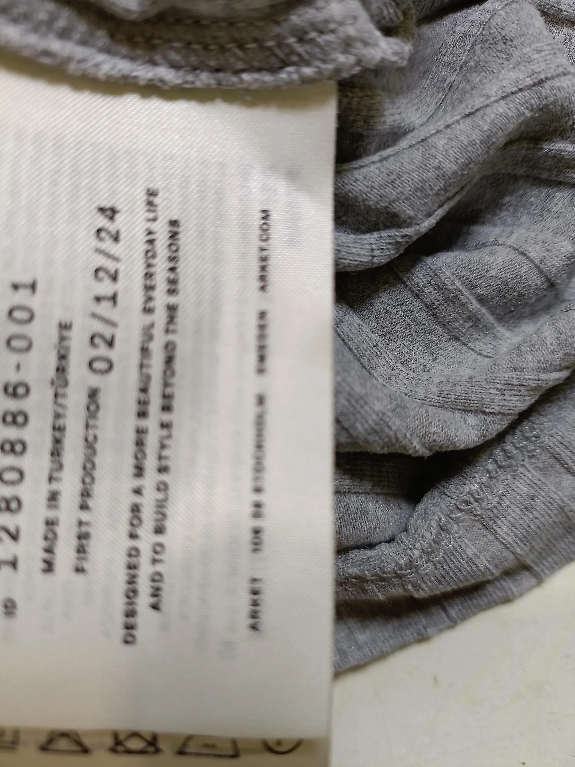 Arket Women's Polo XS Grey Lyocell Modal with Elastane Basic - Image 6