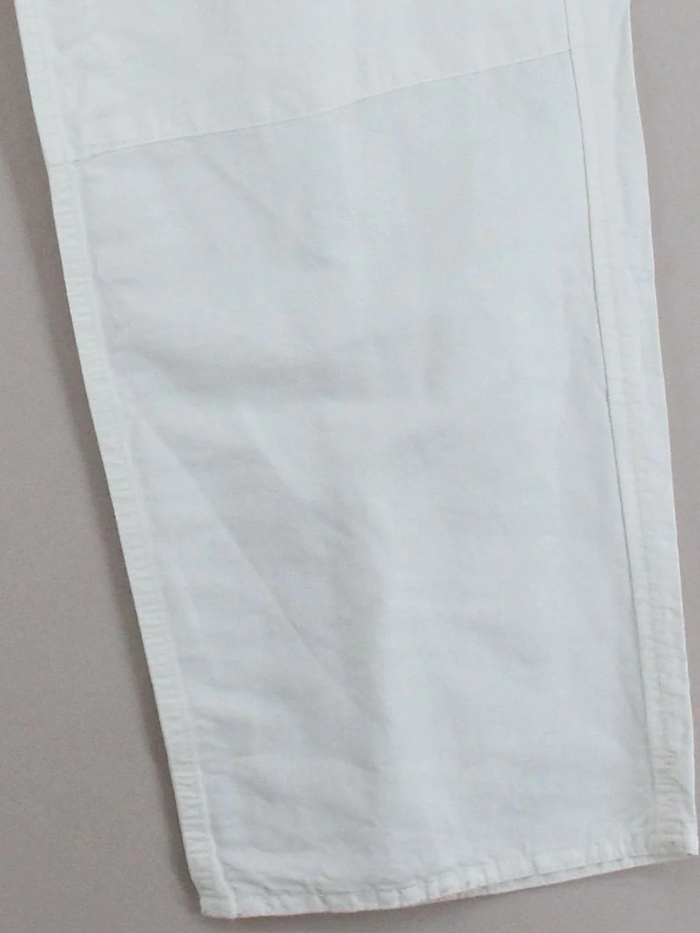 Arket Women's Trousers UK 6 White Linen with Cotton Straight Cargo - Image 4