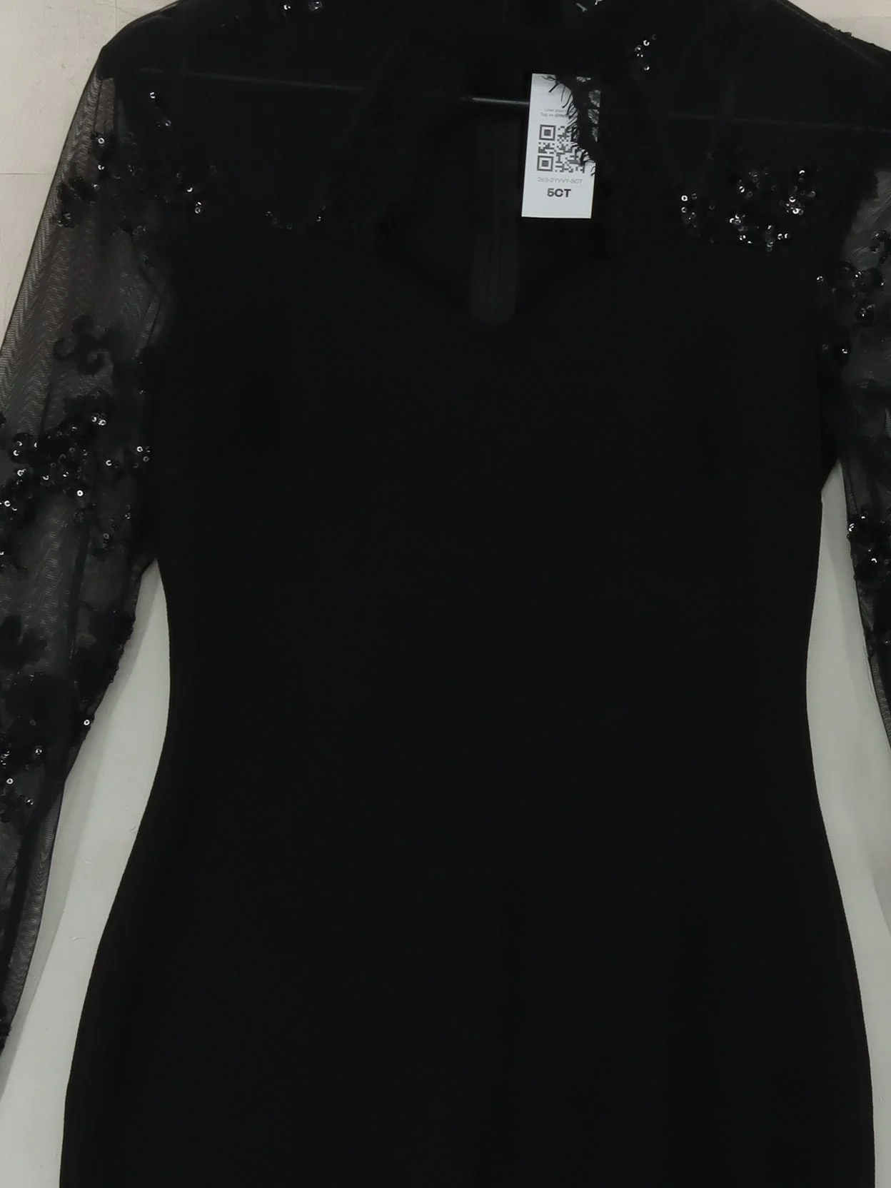 Armani Exchange Bodycon Midi Dress UK10 in Black - Image 3