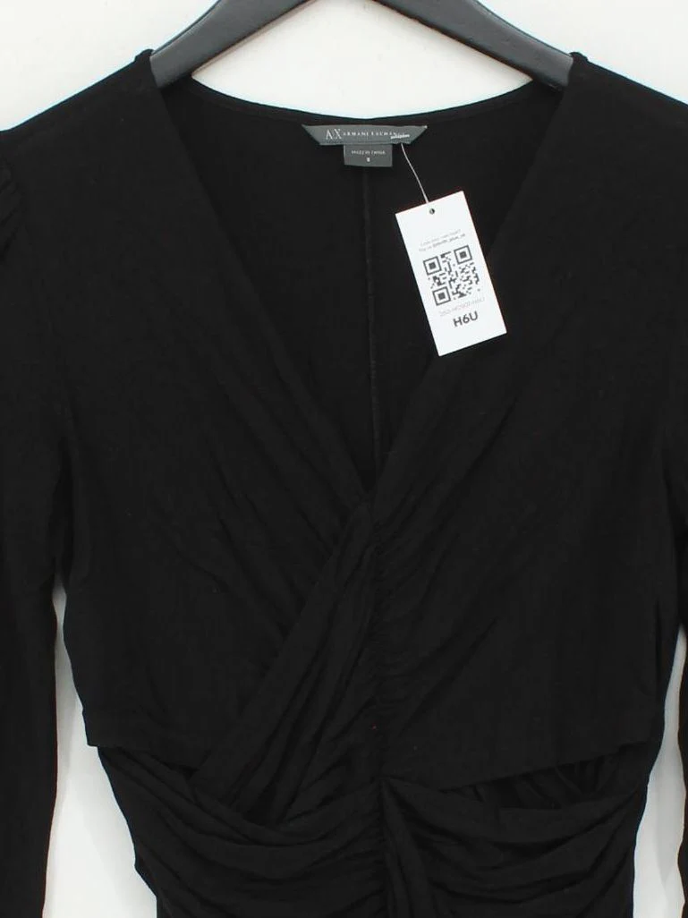 Armani Exchange Bodycon Mini Dress S in Black - Image 3