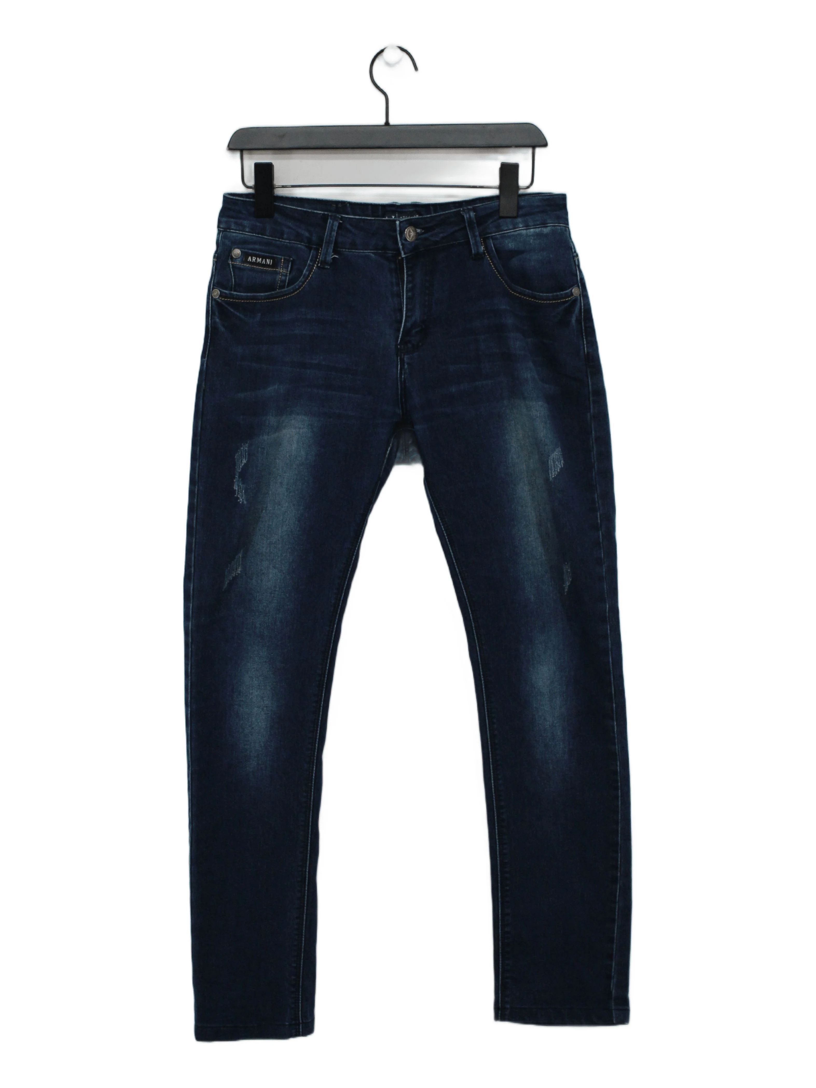 Armani Jeans Men's Jeans W 31 in Blue 100% Cotton Straight
