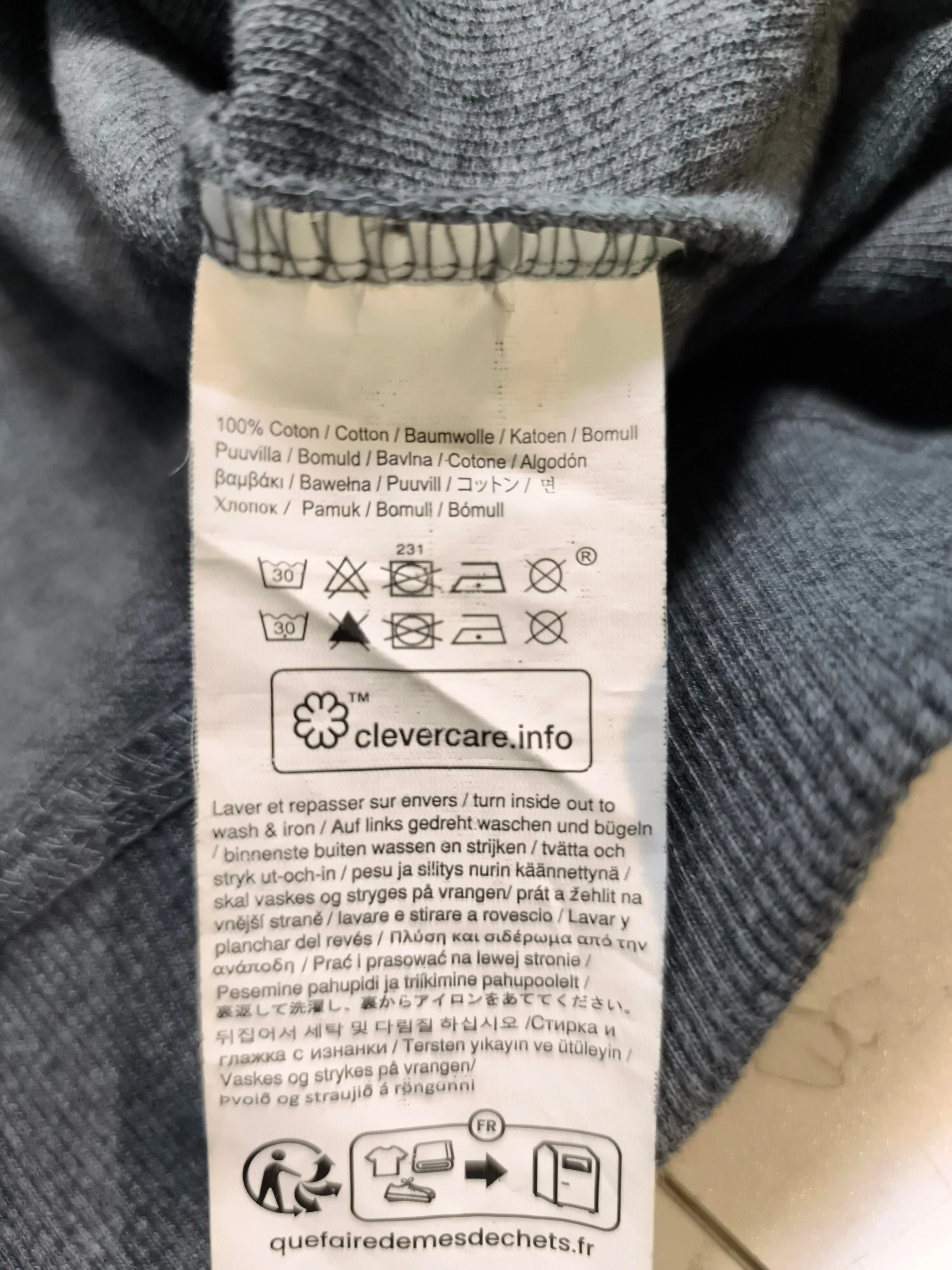 Armor Lux Men's Hoodie M Grey Graphic 100% Cotton Pullover - Image 7