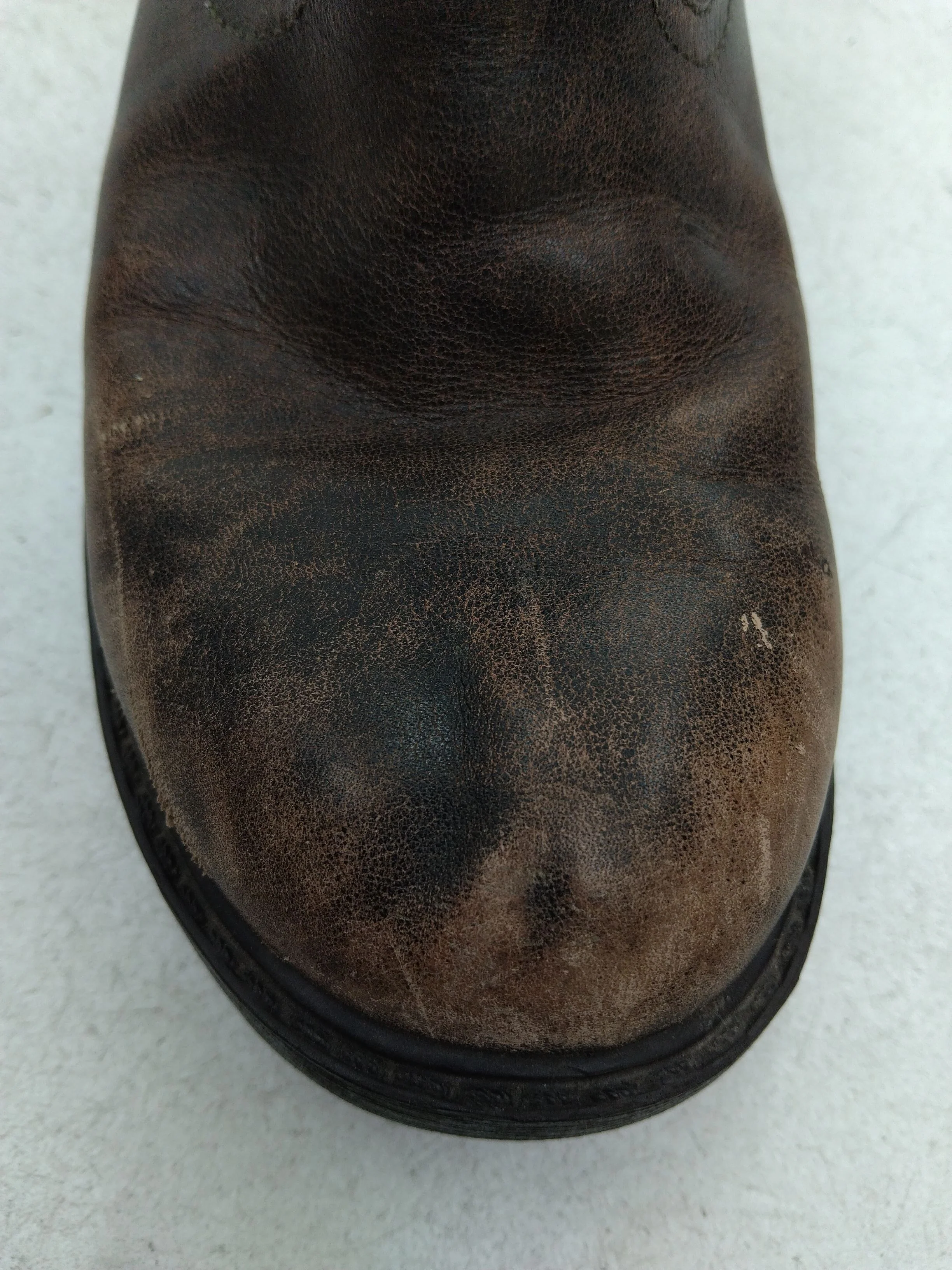 Ash Men's Boots UK 4 Brown 100% Leather Combat - Image 9