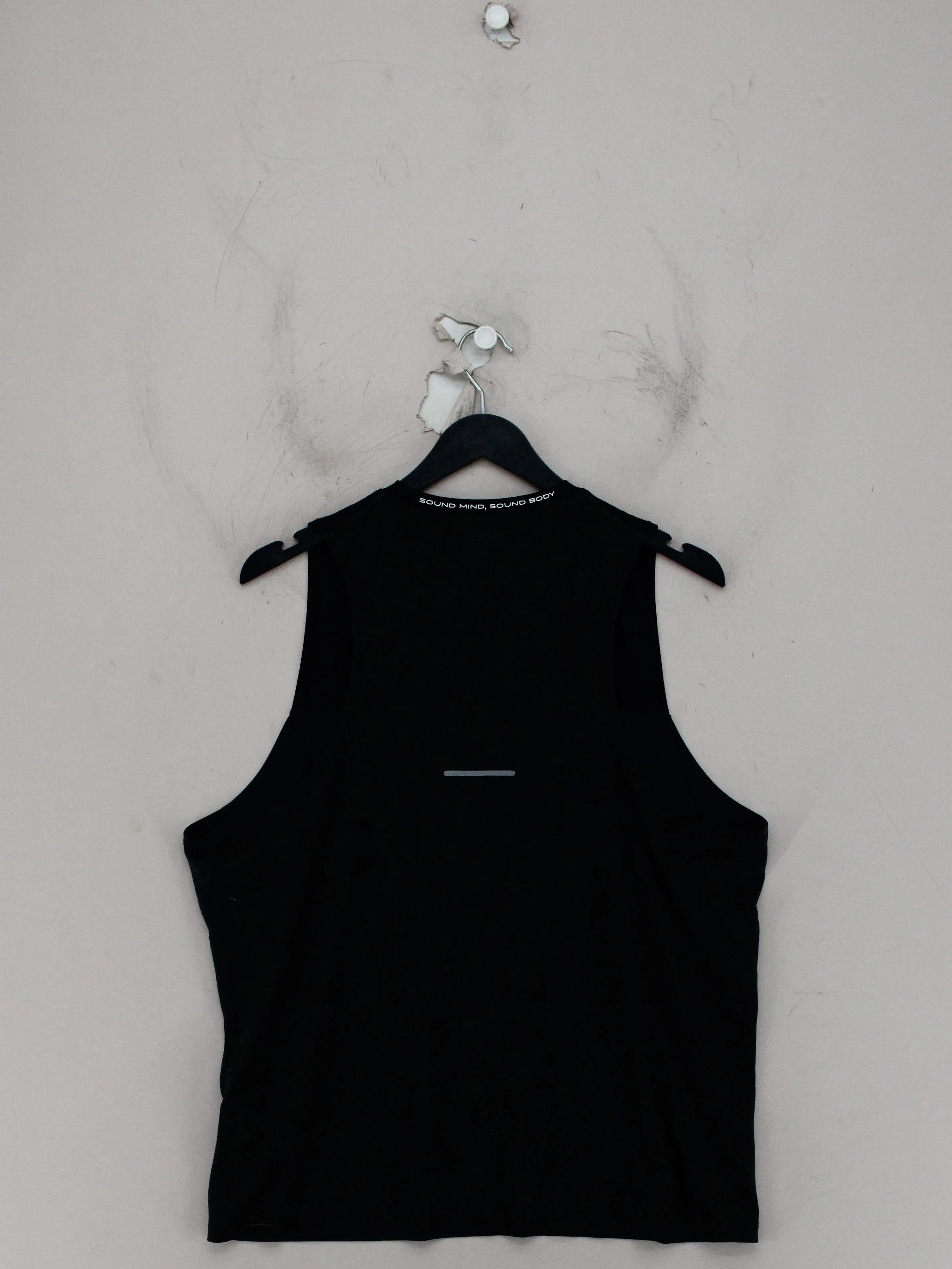 Asics Men's T-Shirt XXL Black 100% Polyester Sleeveless Round Neck Basic - Image 2