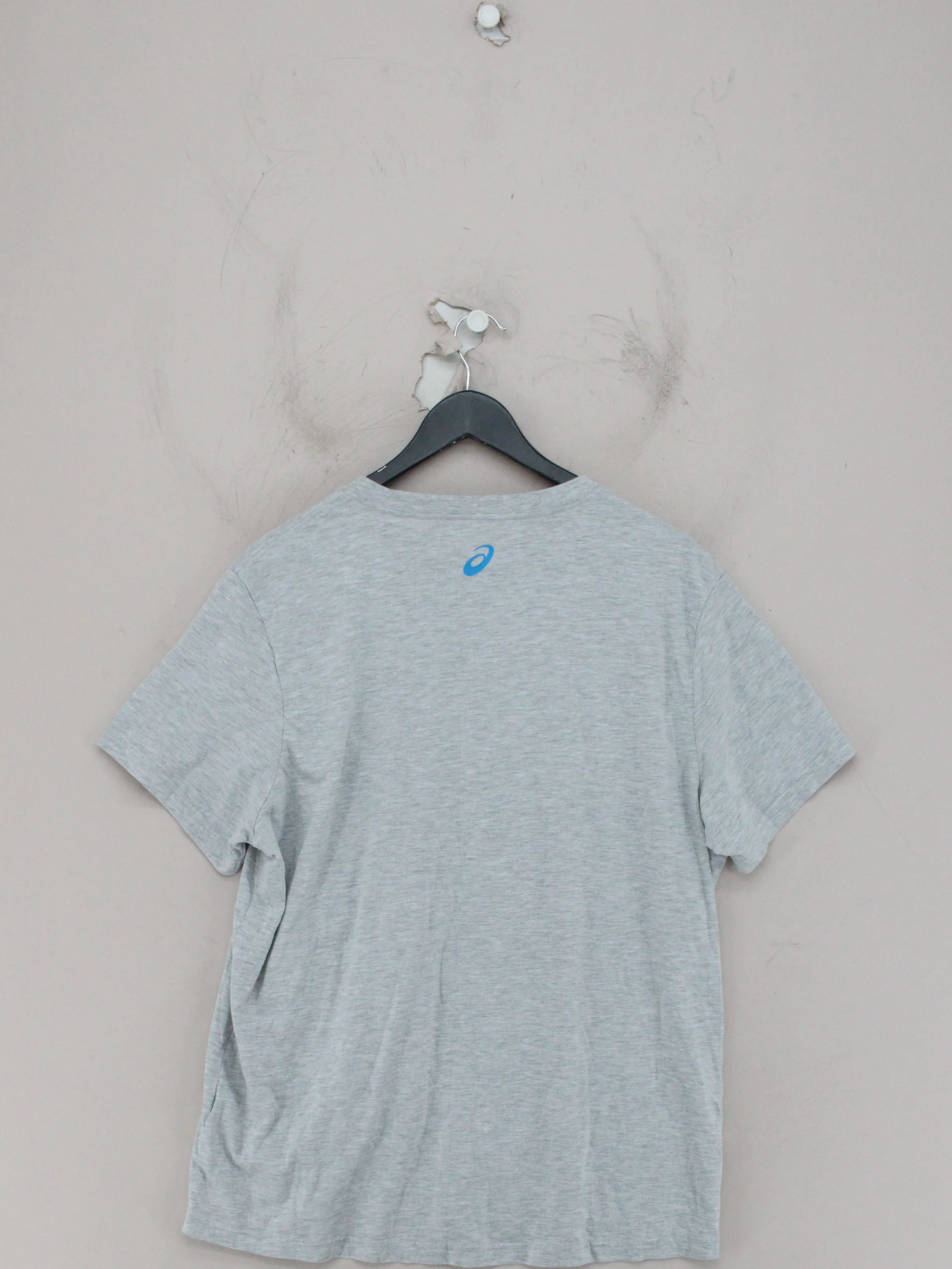 Asics Men's T-Shirt XXL Grey Graphic 100% Cotton Basic - Image 2