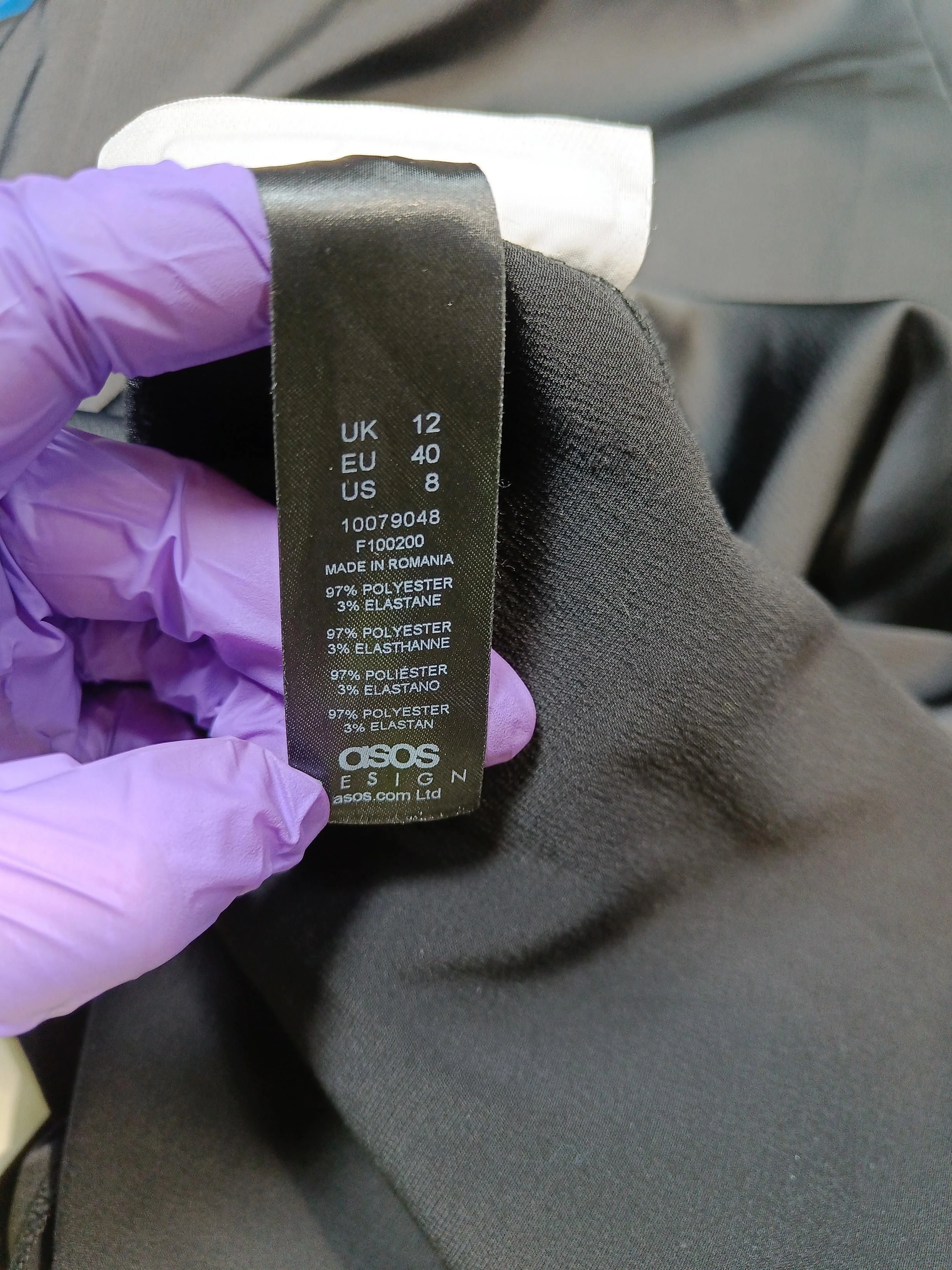 Asos Design Maxi Dress UK12 in Black - Image 7