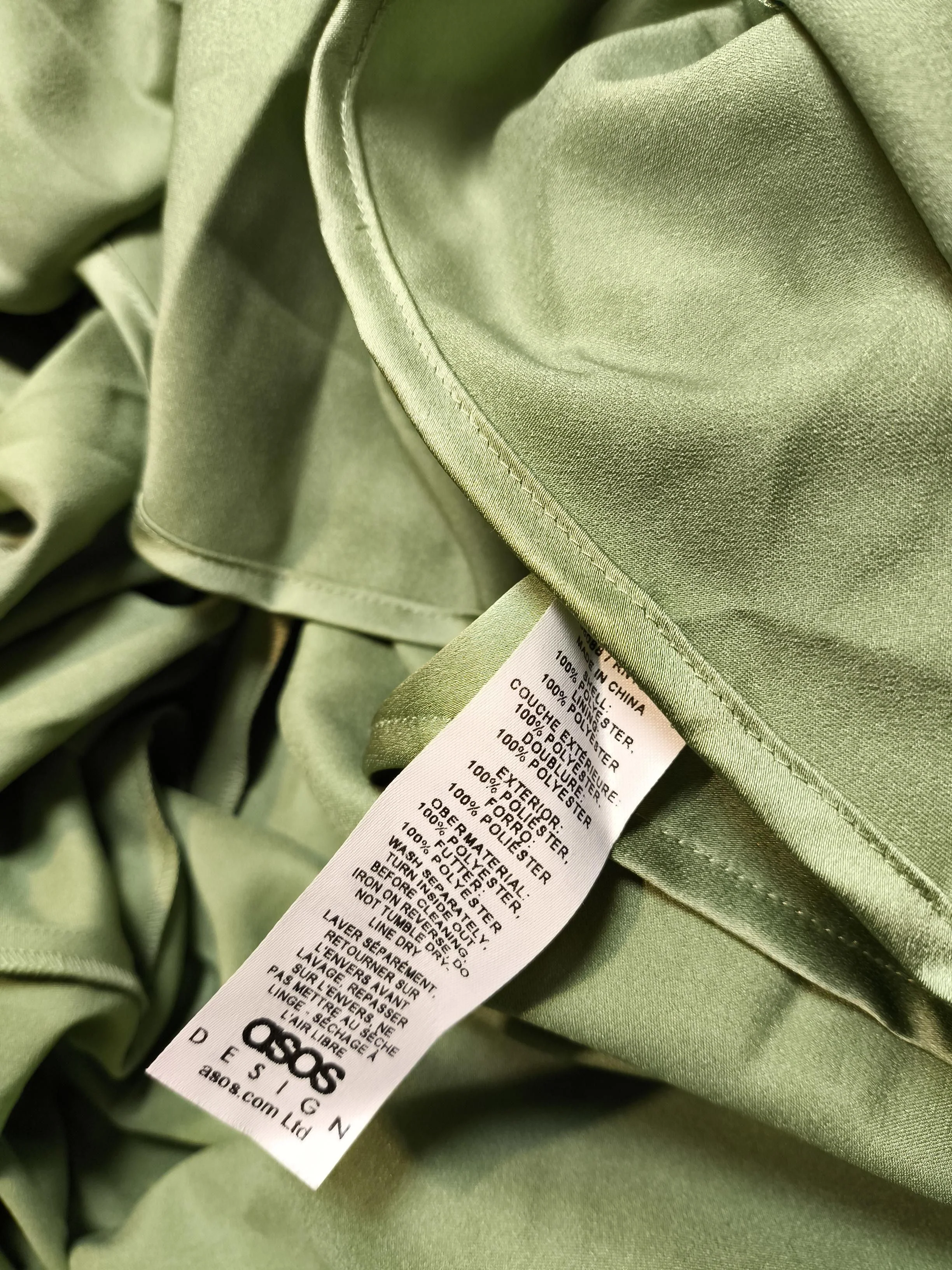 Asos Design Maxi Dress UK16 in Green - Image 6