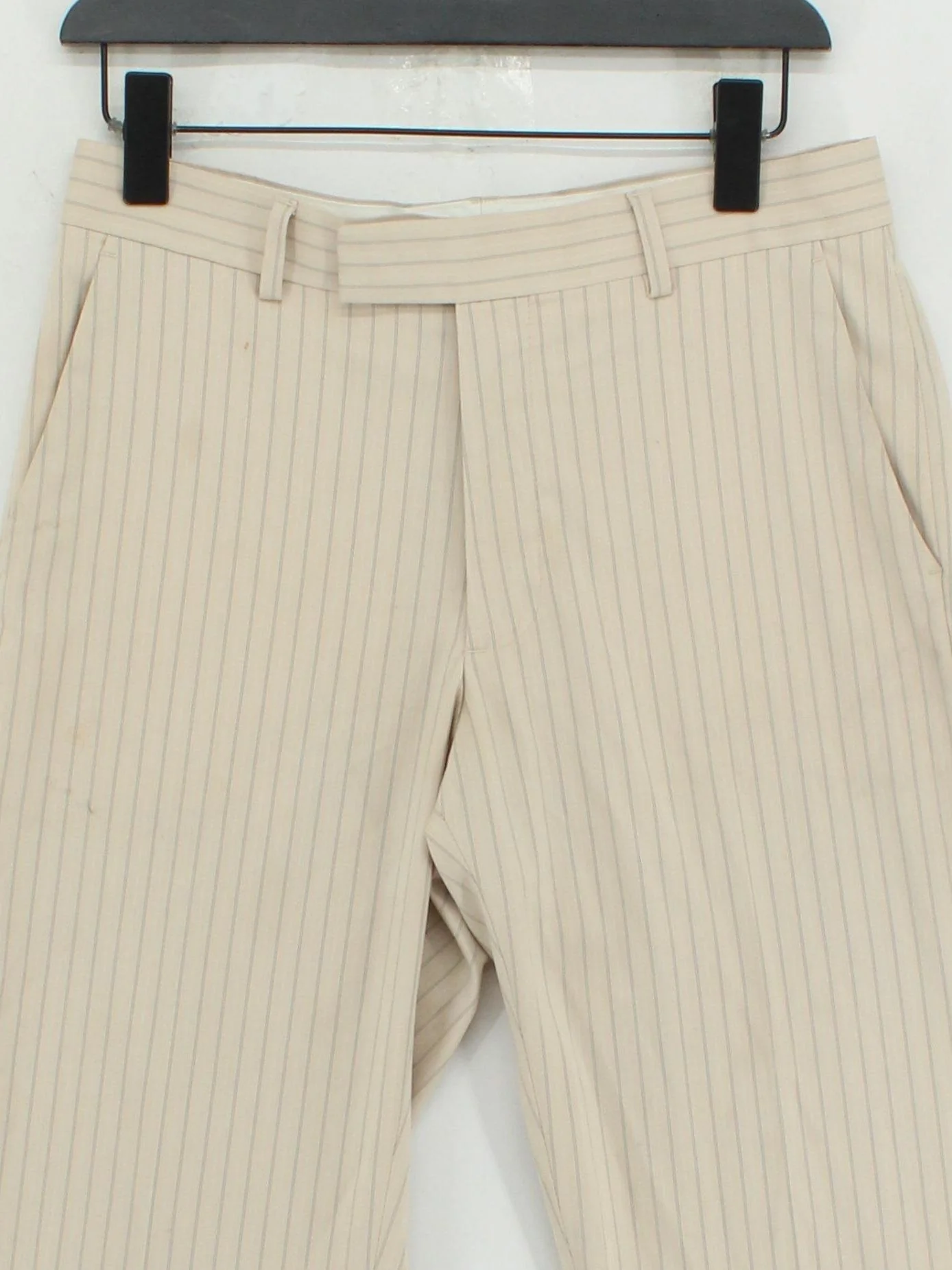 Asos Design Men's Trousers W 30 in Cream Polyester with Viscose, Elastane Chino - Image 3