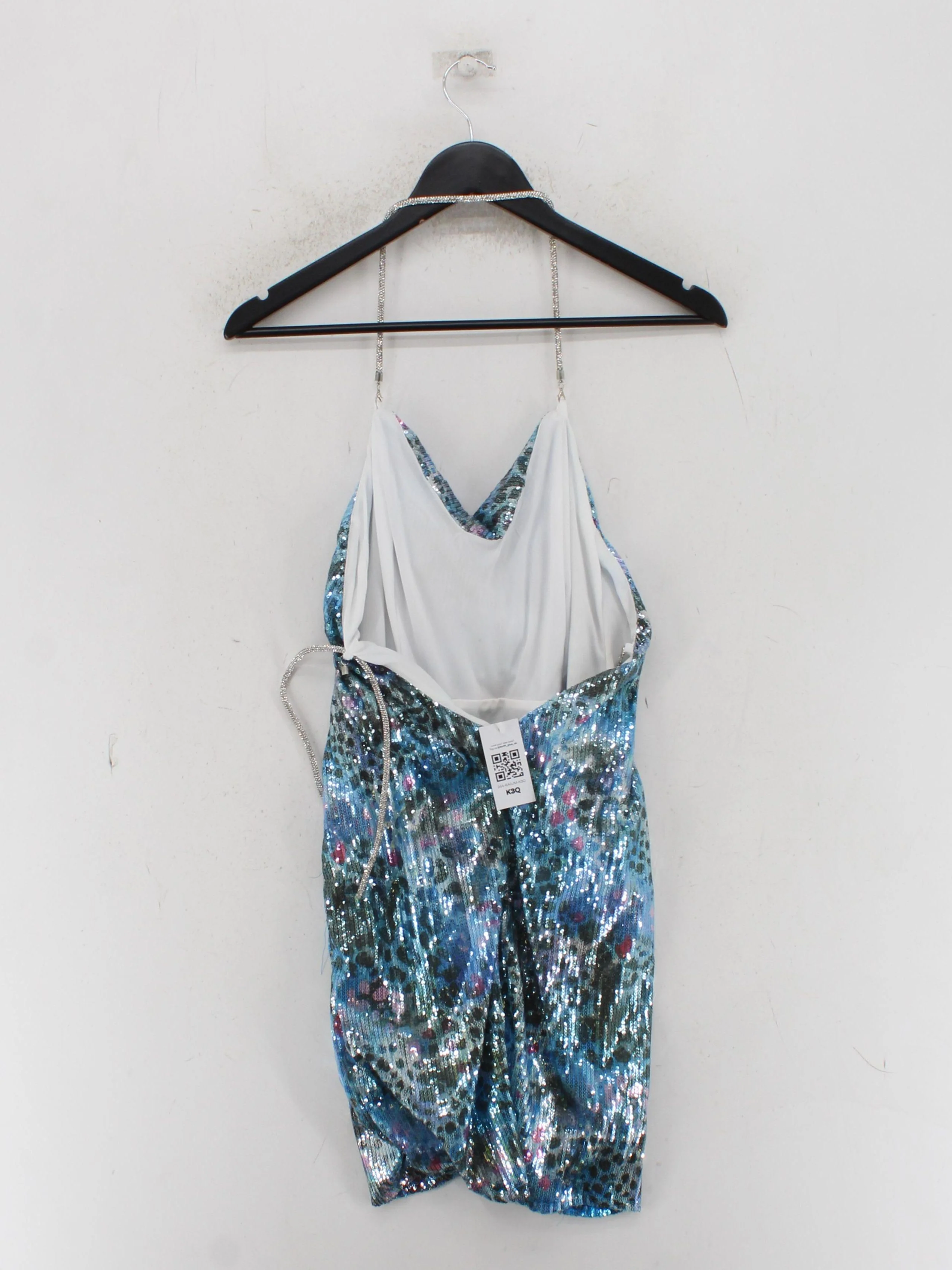 Asos Design Mini Dress UK12 in Blue - Image 2