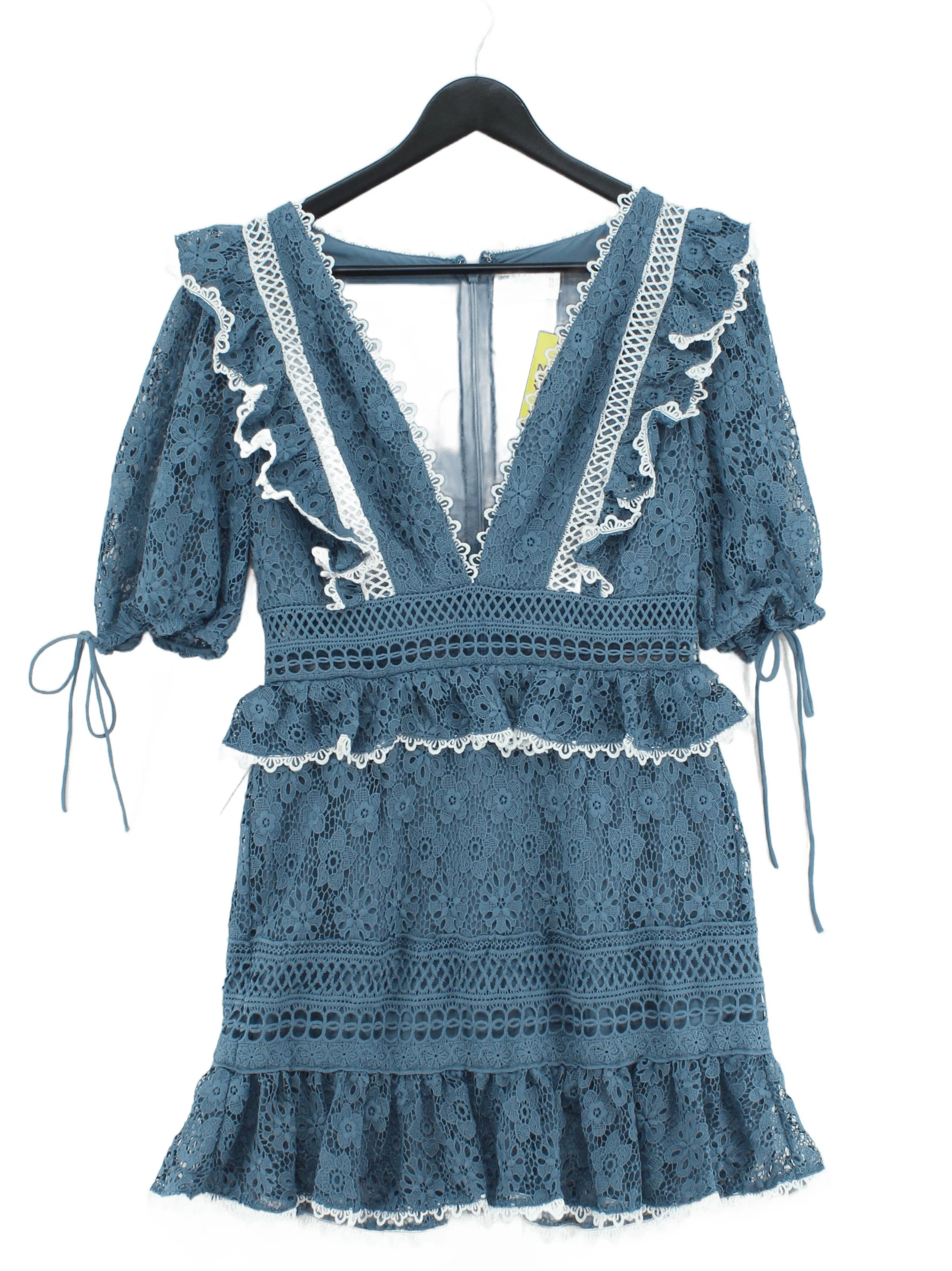Asos Design Mini Dress UK12 in Blue