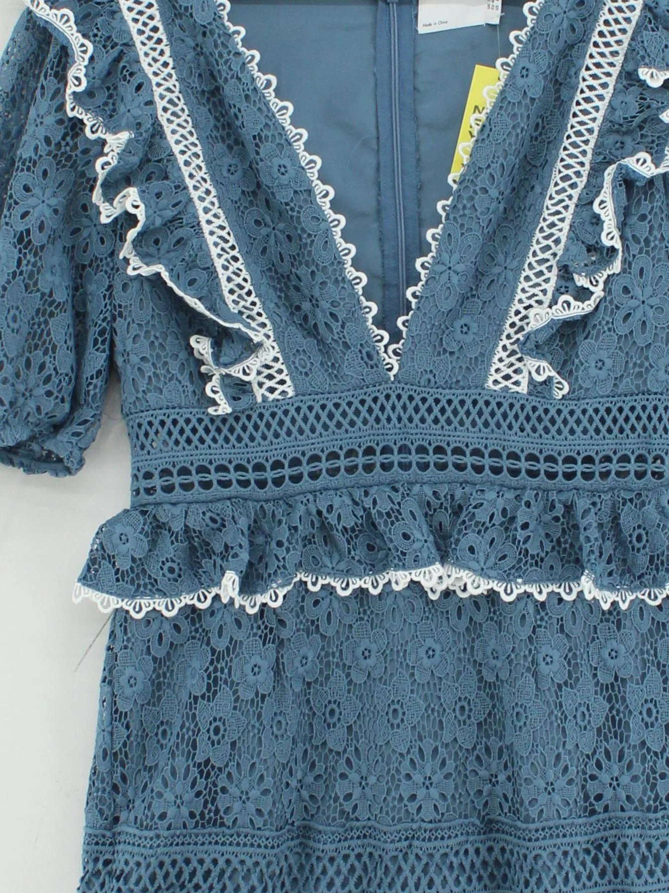 Asos Design Mini Dress UK12 in Blue - Image 3