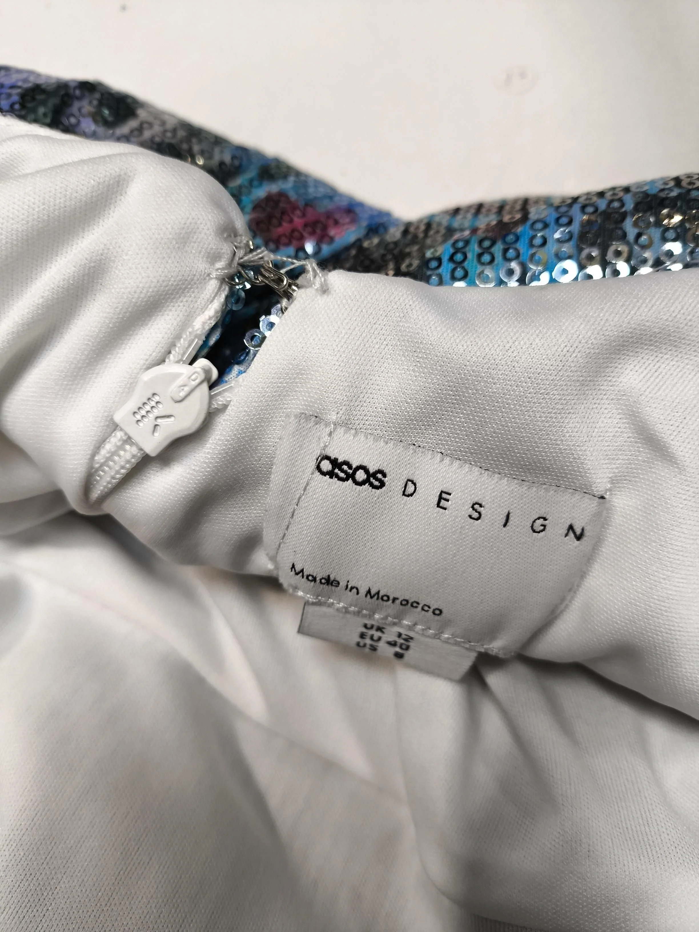 Asos Design Mini Dress UK12 in Multi - Image 6