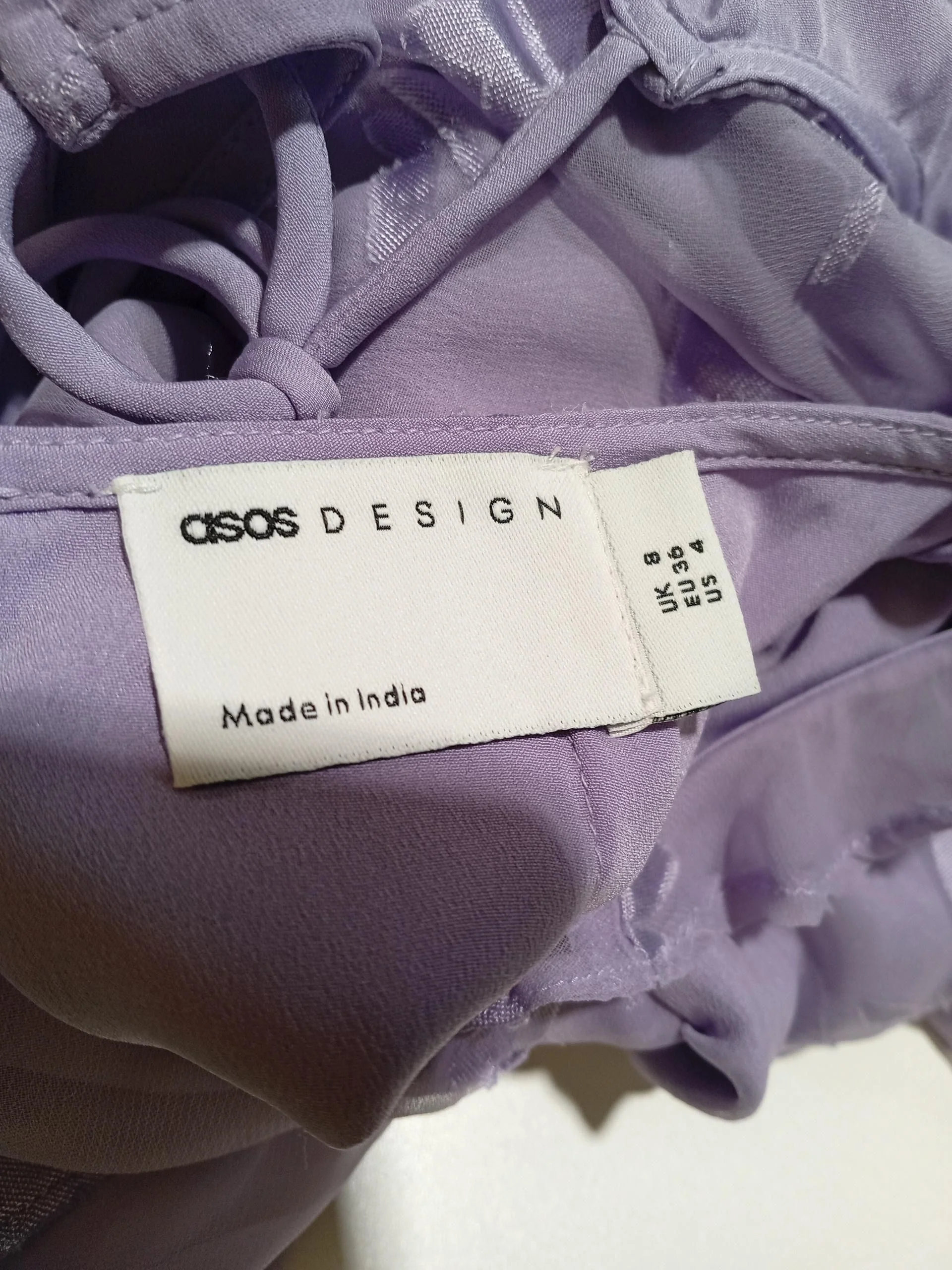 Asos Design Skater Mini Dress UK8 in Multi - Image 6