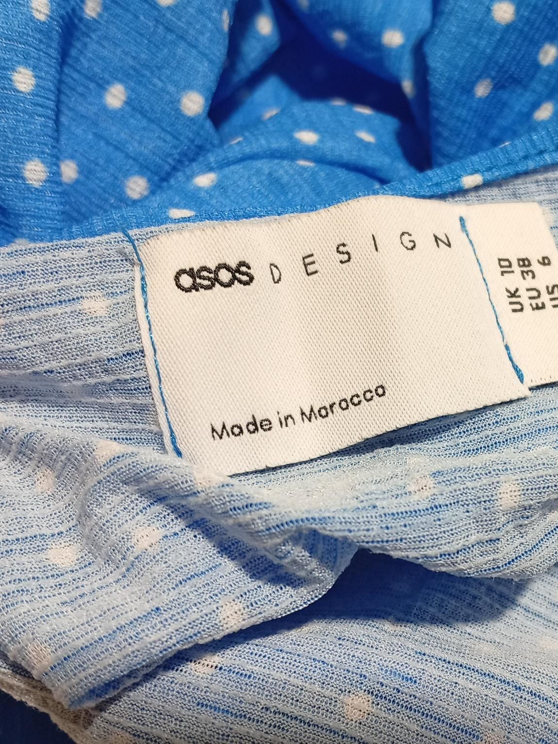 Asos Design Women's Jumpsuit UK 10 Blue Polyester with Elastane Jumpsuit - Image 5