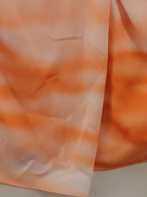 Asos Design Women's Maxi Skirt UK 12 Orange 100% Polyester Long Maxi - Image 4
