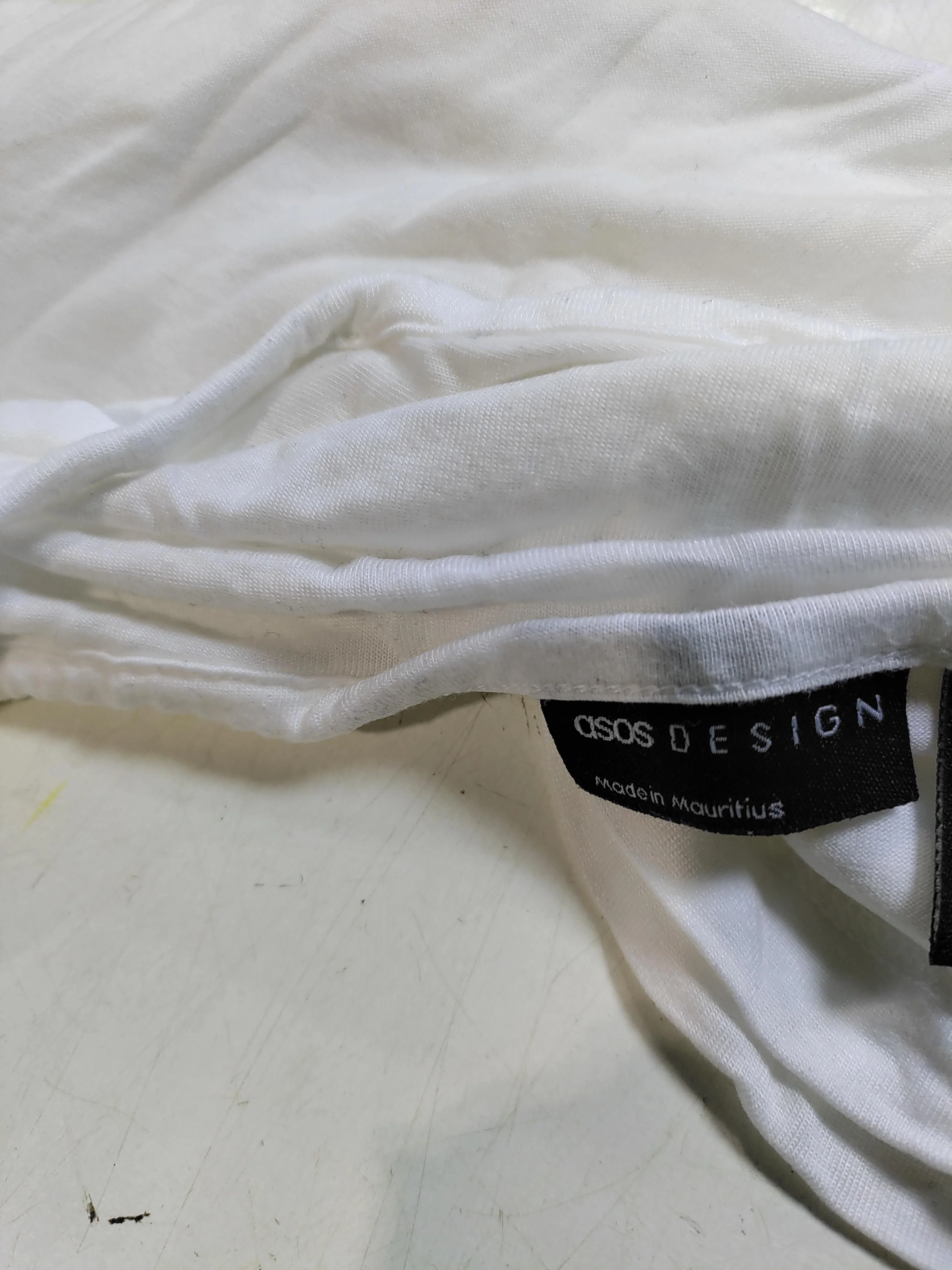 Asos Design Women's T-Shirt UK 12 White 100% Lyocell Modal Basic - Image 5