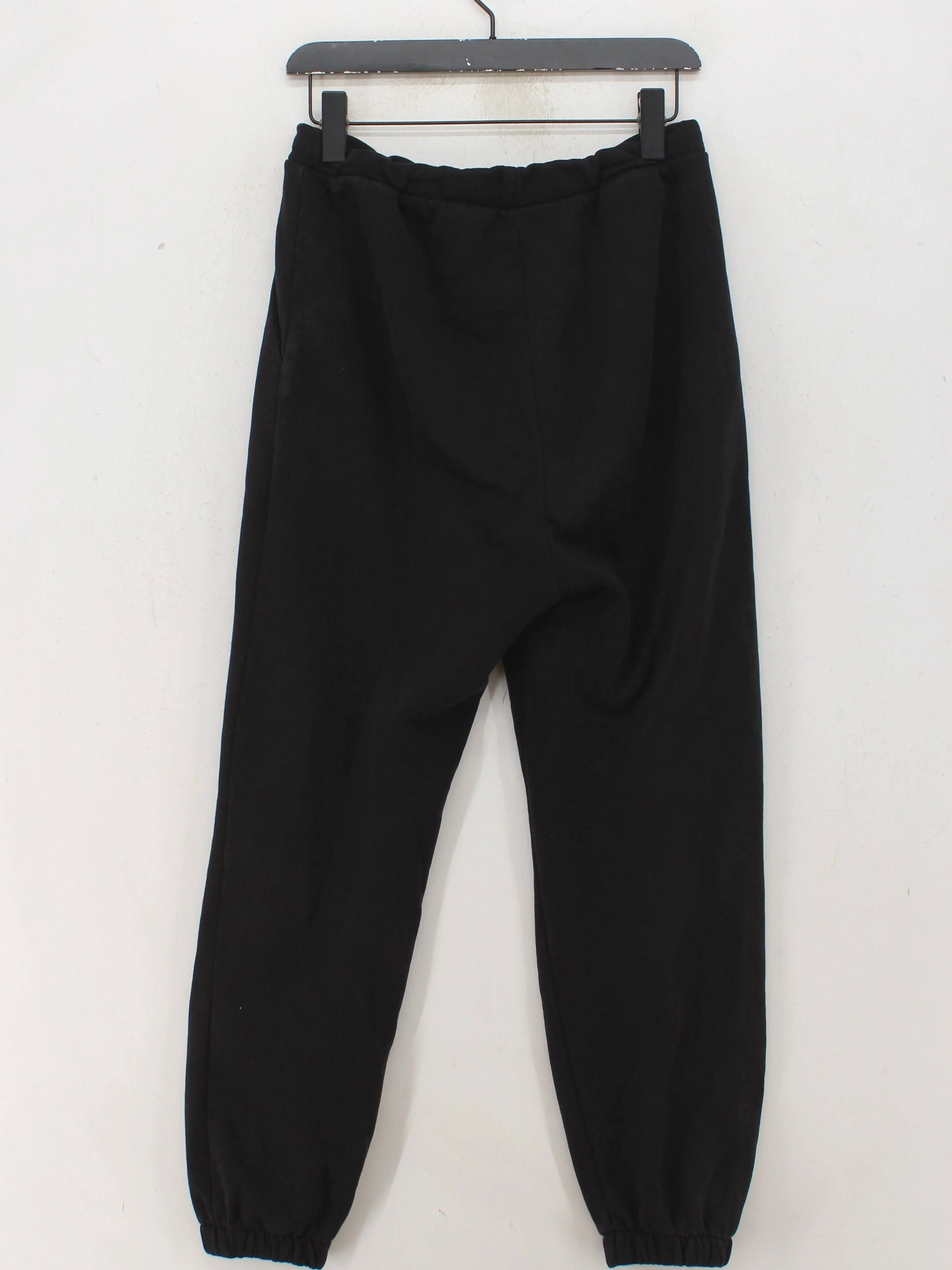 Asos Design Women's Trousers UK 10 Black Cotton with Polyester Sweatpants - Image 2