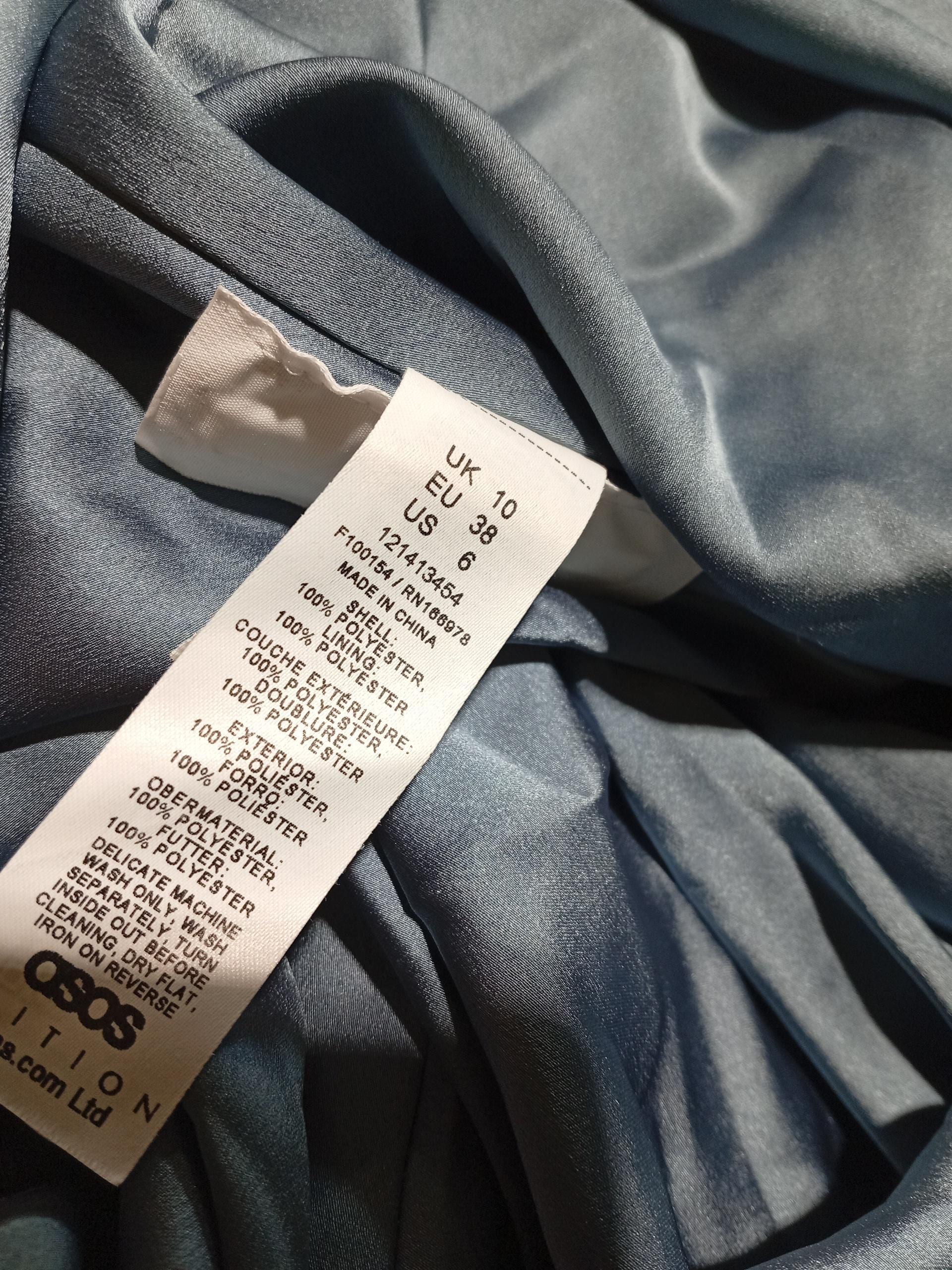 Asos Edition Maxi Dress UK10 in Blue - Image 6