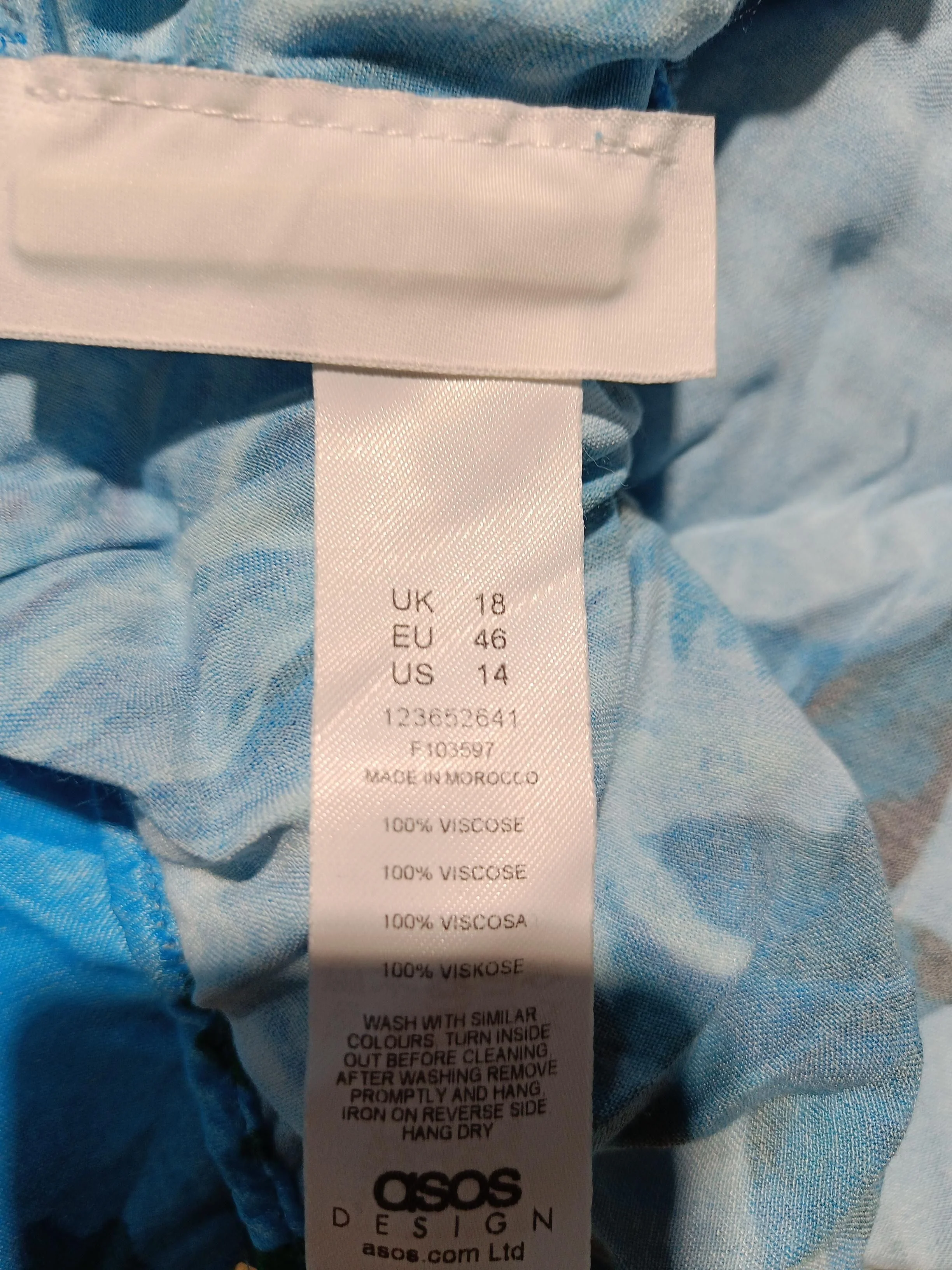 Asos Edition Maxi Dress UK18 in Blue - Image 7