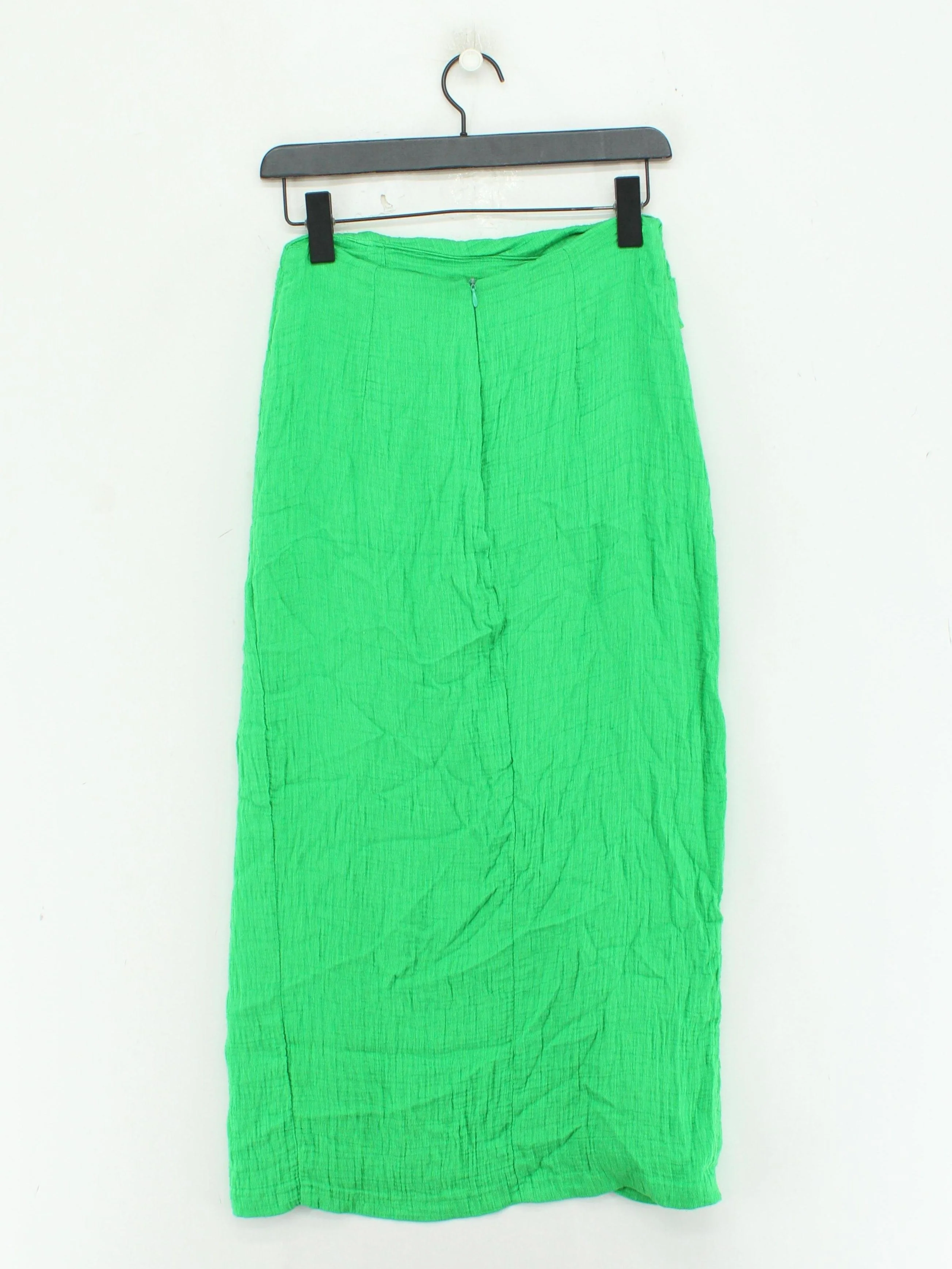 Asos Edition Women's Midi Skirt UK 10 Green Viscose with Polyamide Midi Wrap - Image 2