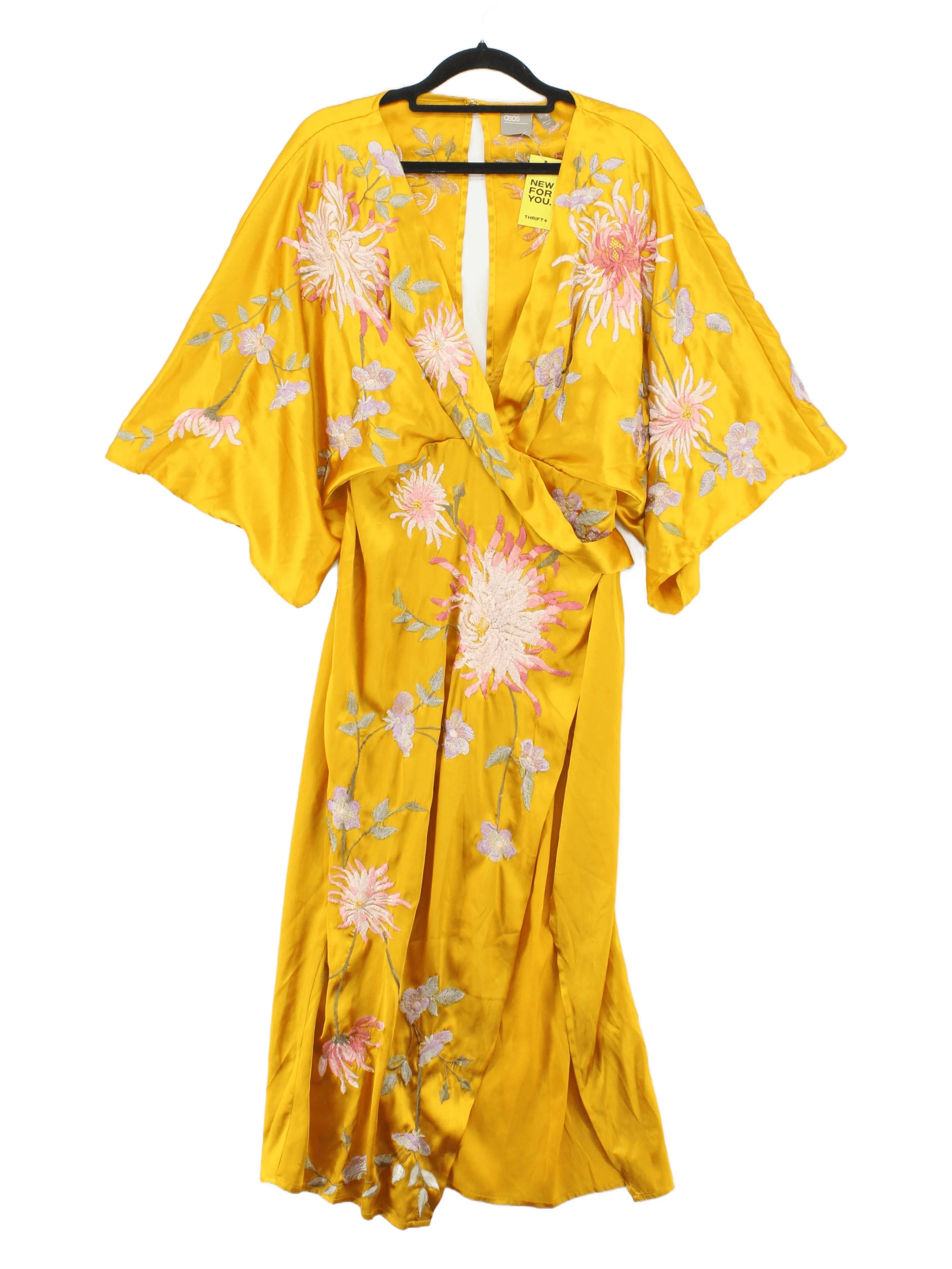 Asos Maxi Dress UK12 in Yellow