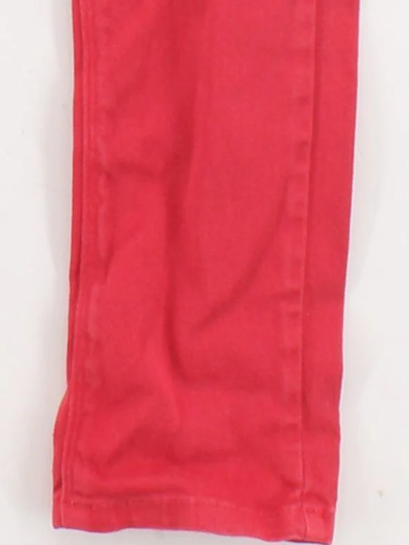 Asos Petite Women's Trousers UK 4 Red Cotton with Elastane Skinny Chino - Image 4