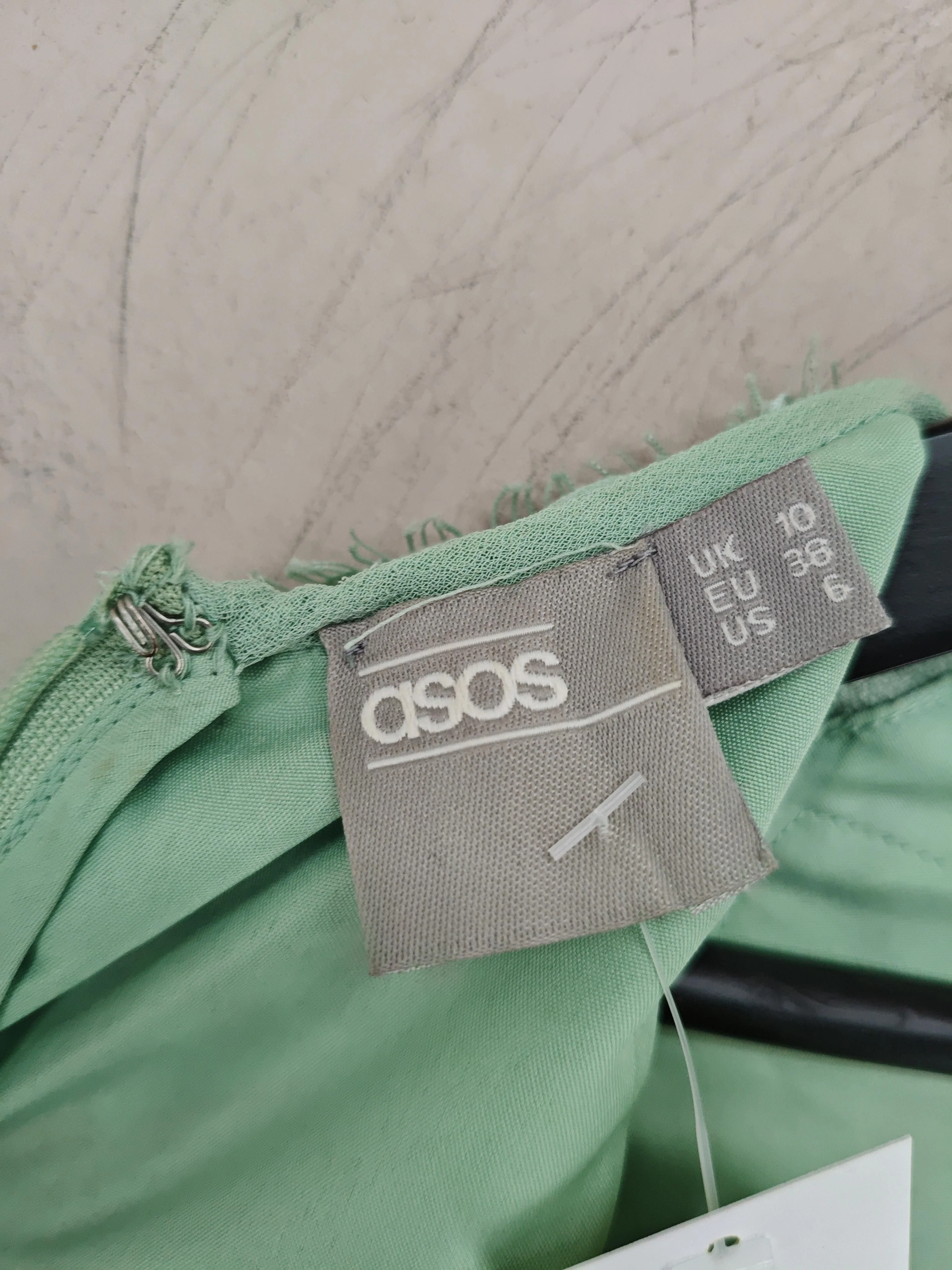 Asos Shirt Midi Dress UK10 in Green - Image 8