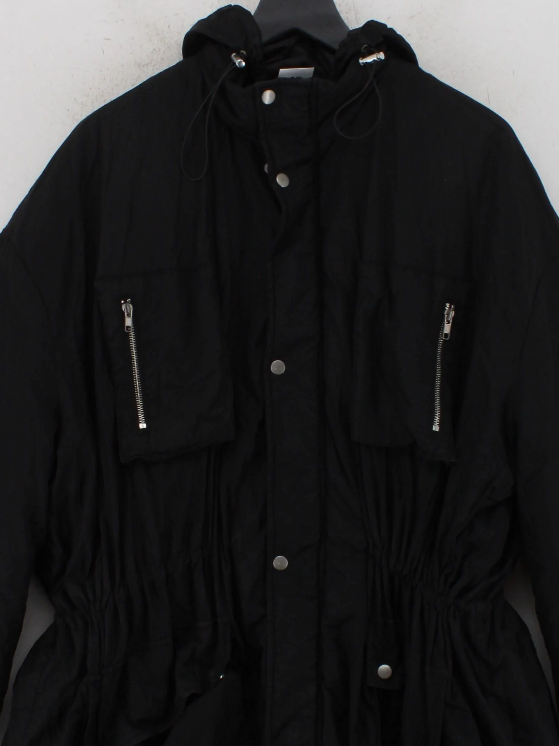 Asos Women's Coat M Black 100% Nylon Parka - Image 3