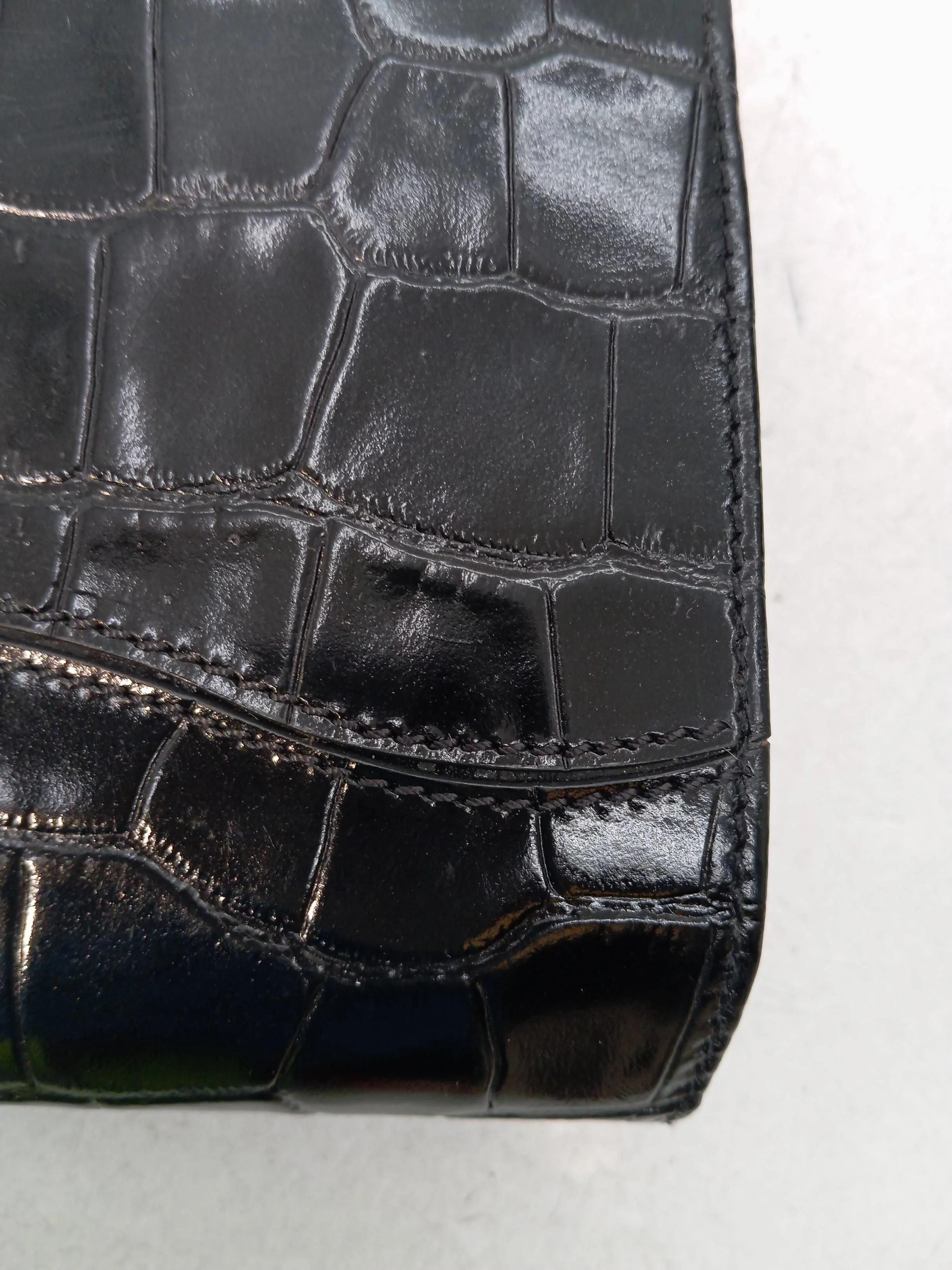 Aspinal Of London Women's Bag Black Animal Print 100% Leather Clutch - Image 3
