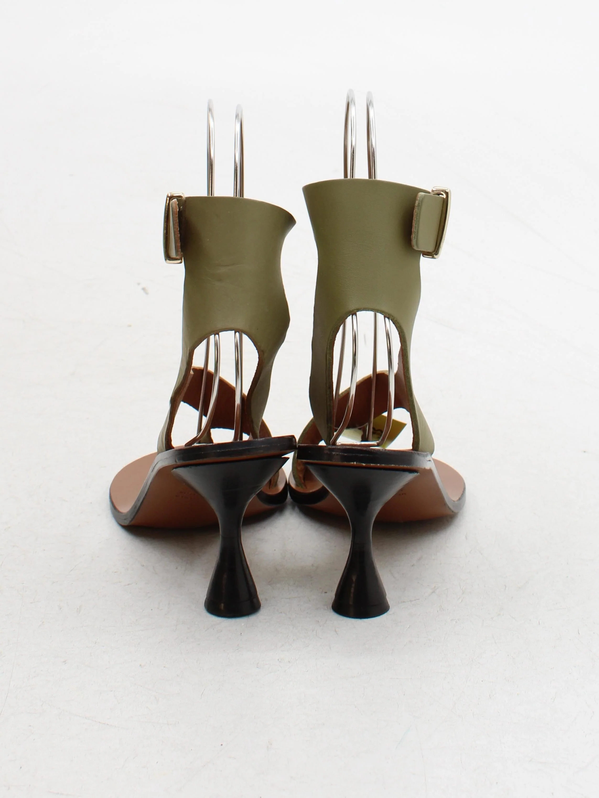 Atp Atelier Women's Sandals UK 5 Green 100% Leather Strappy - Image 3