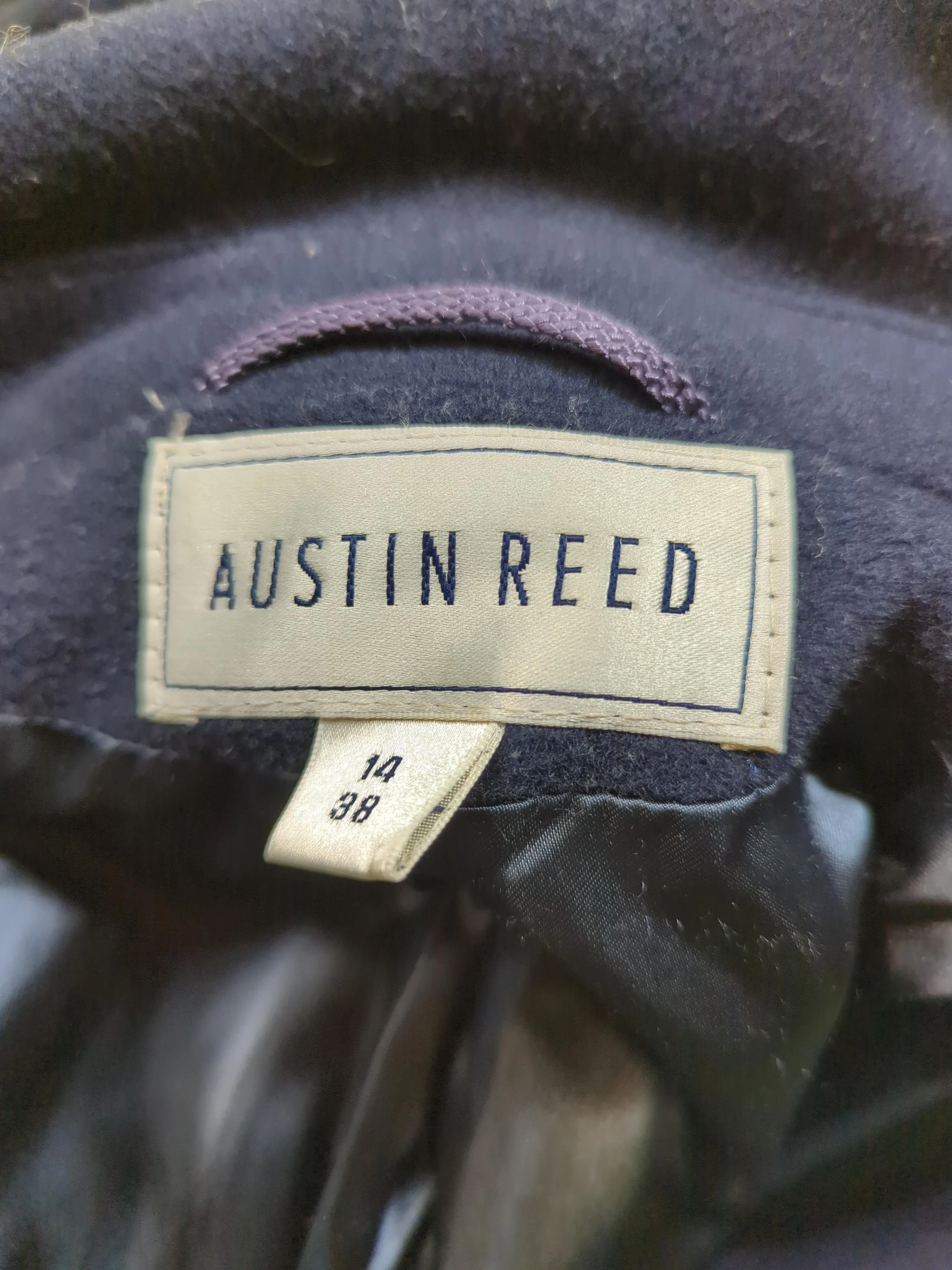 Austin Reed Women's Coat UK 14 Black Wool with Cashmere, Nylon Pea Coat - Image 5