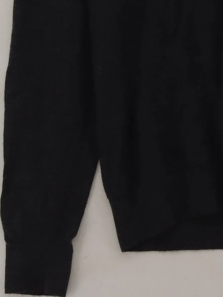 Autograph Men's Jumper L Black 100% Wool V-Neck Pullover - Image 4