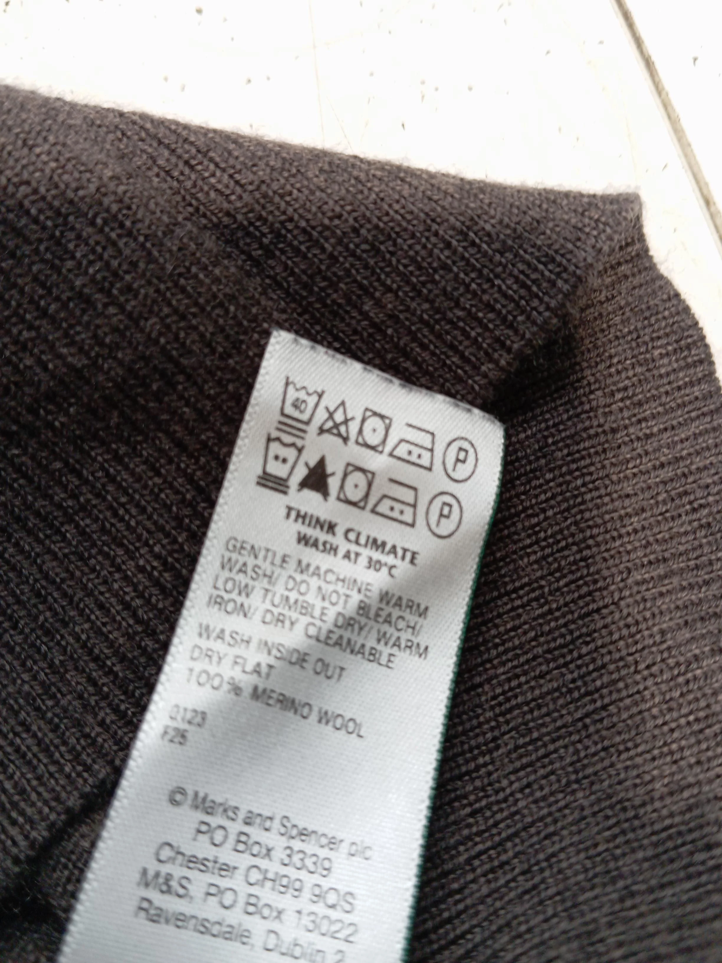 Autograph Men's Jumper L Brown 100% Wool High Neck Pullover - Image 6