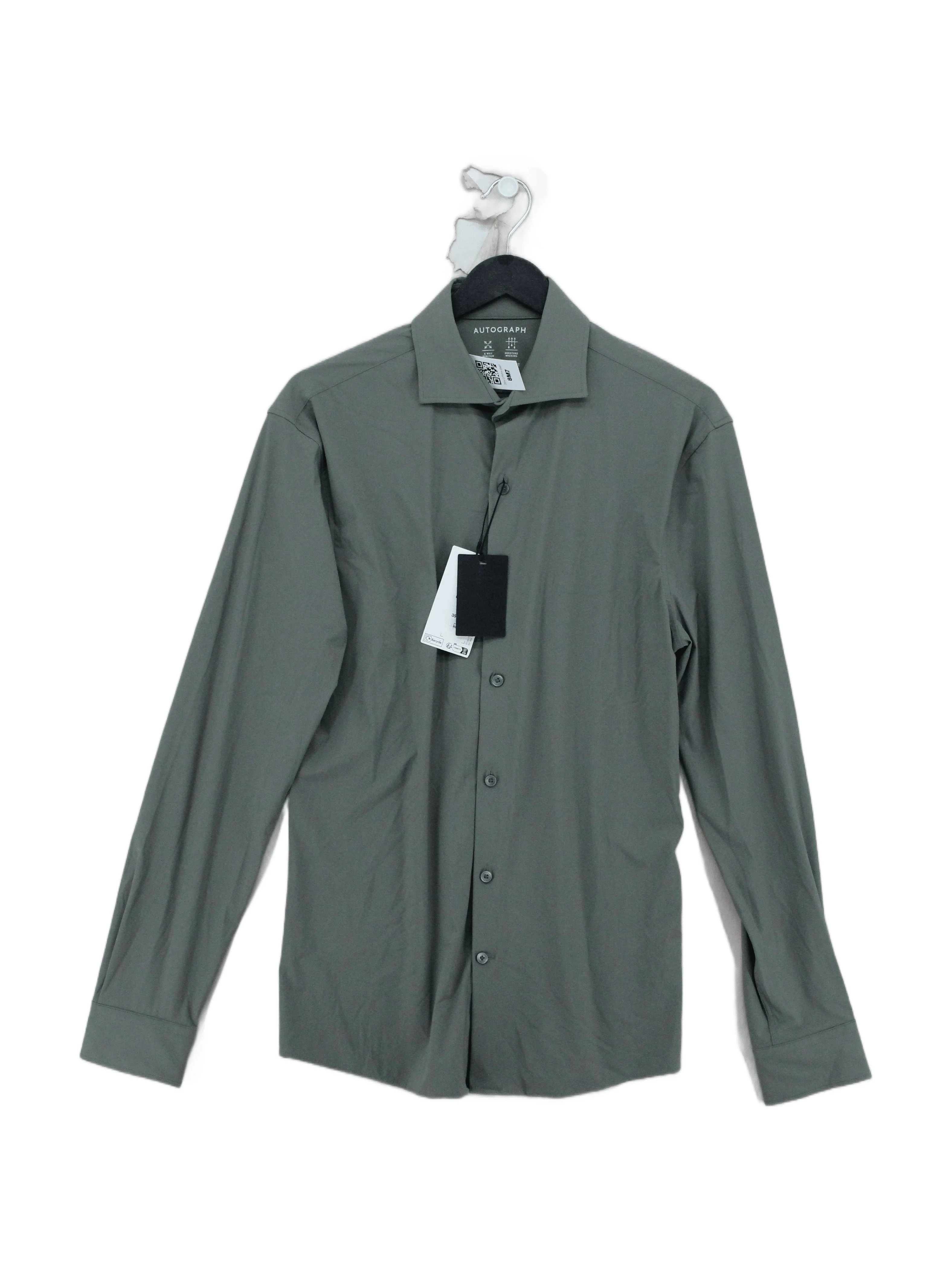 Autograph Men's Shirt S Green Polyamide with Elastane, Spandex Basic