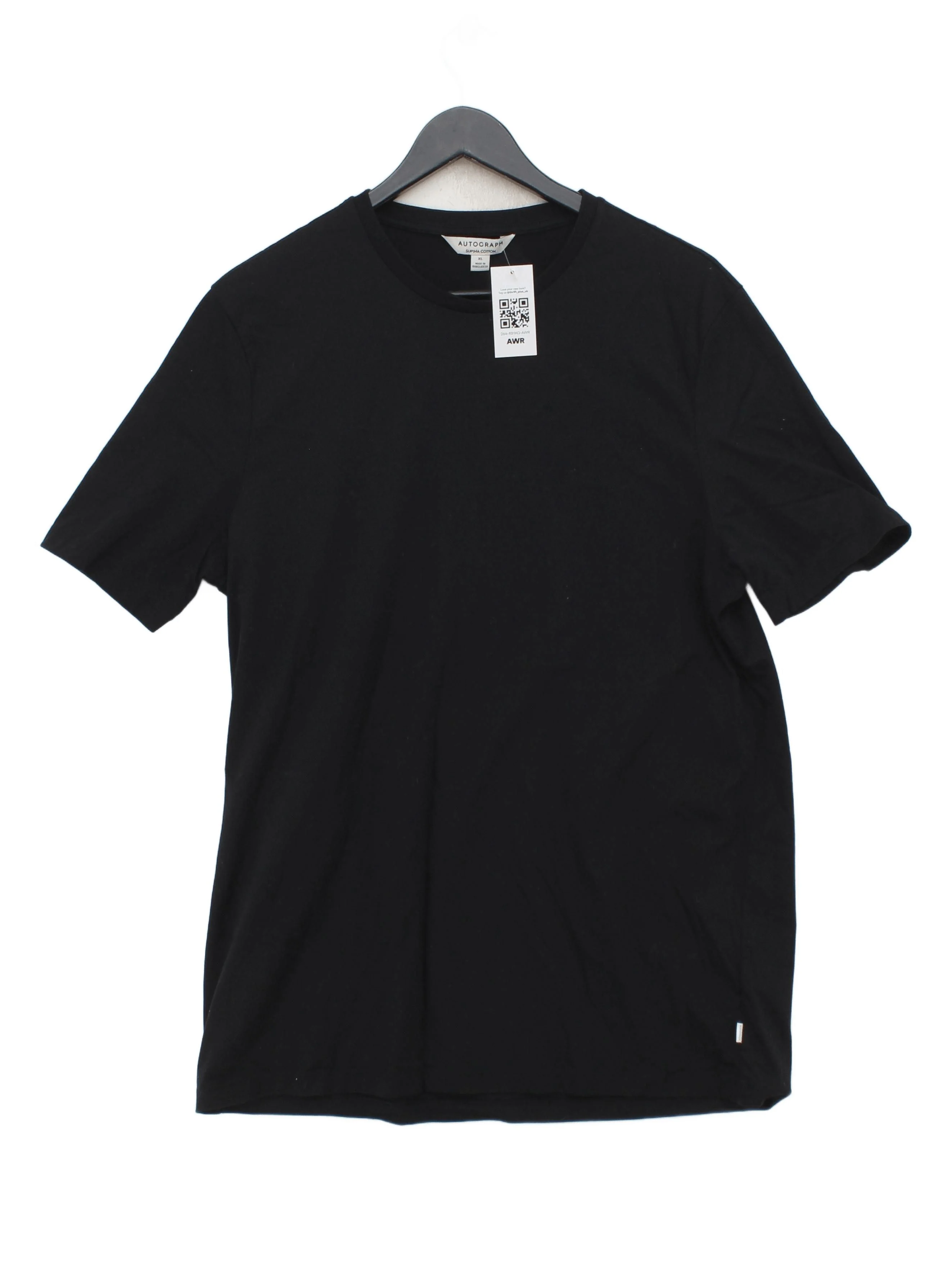 Autograph Men's T-Shirt XL Black 100% Cotton Basic