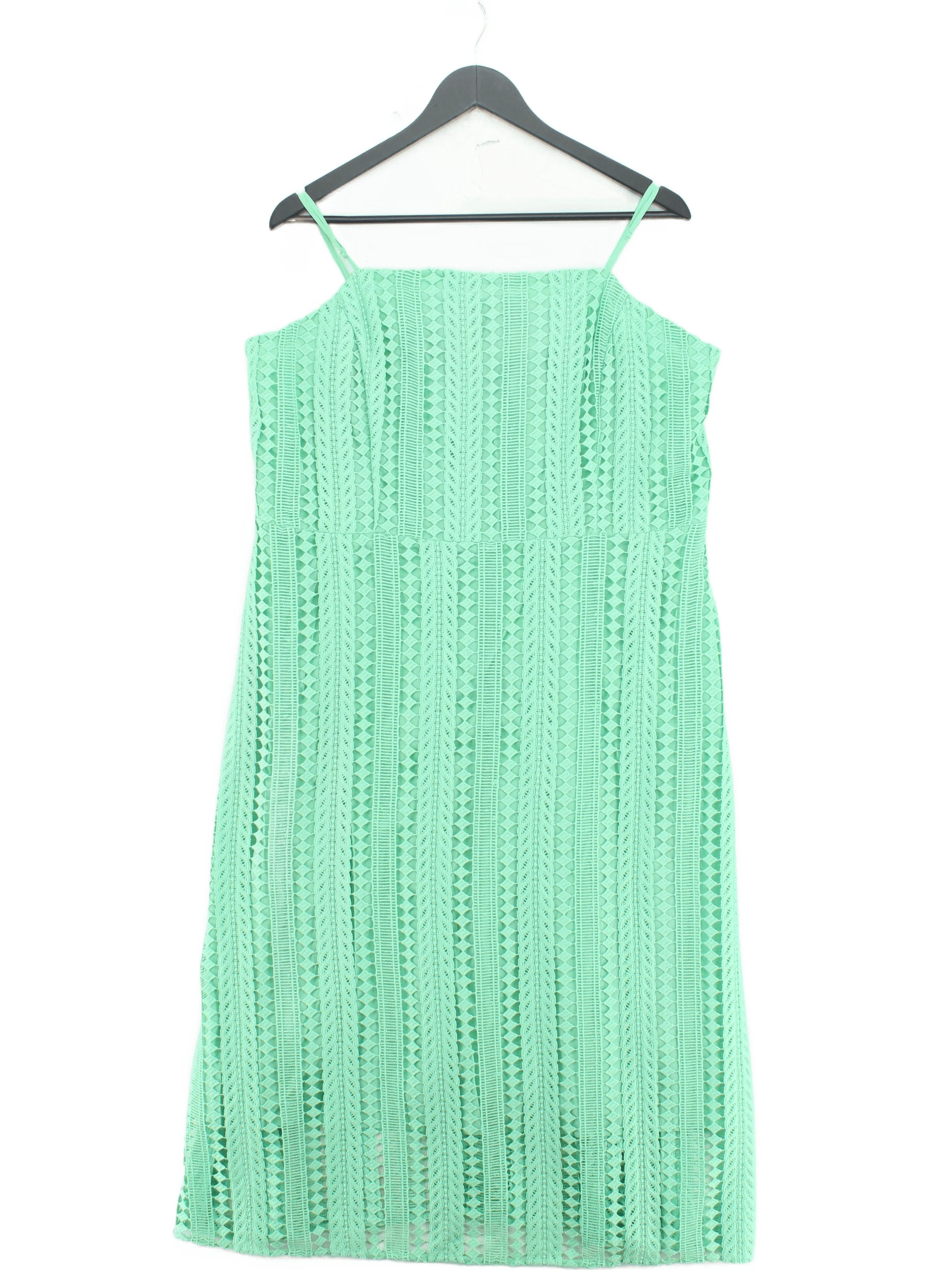 Autograph Slip Midi Dress UK18 in Green