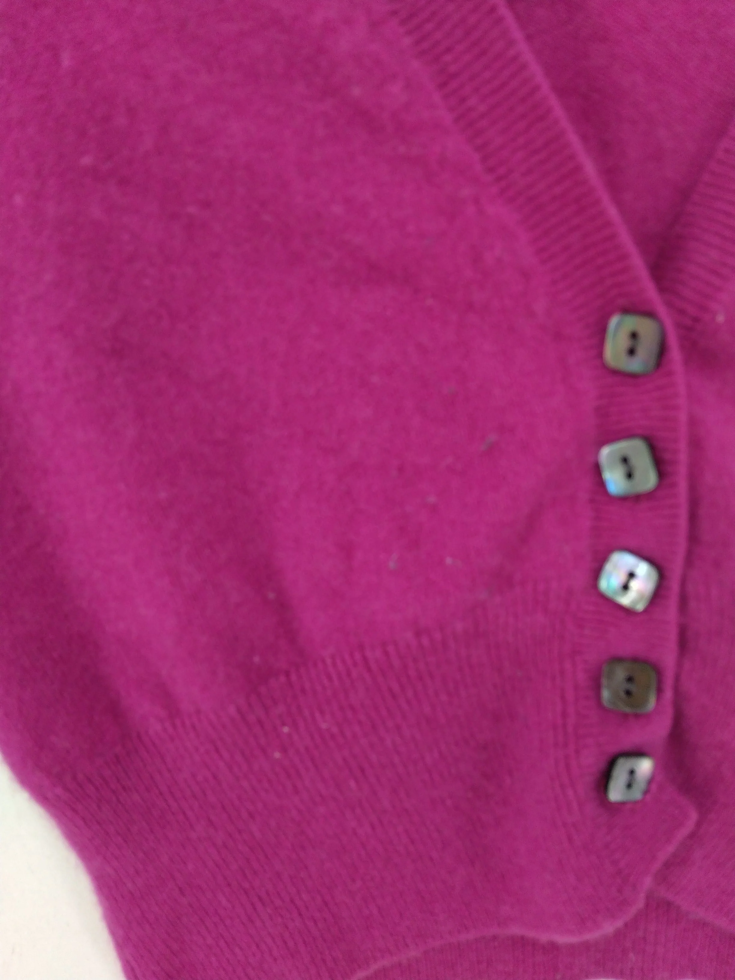 Autograph Women's Cardigan UK 8 Pink 100% Cashmere V-Neck Cardigan - Image 5