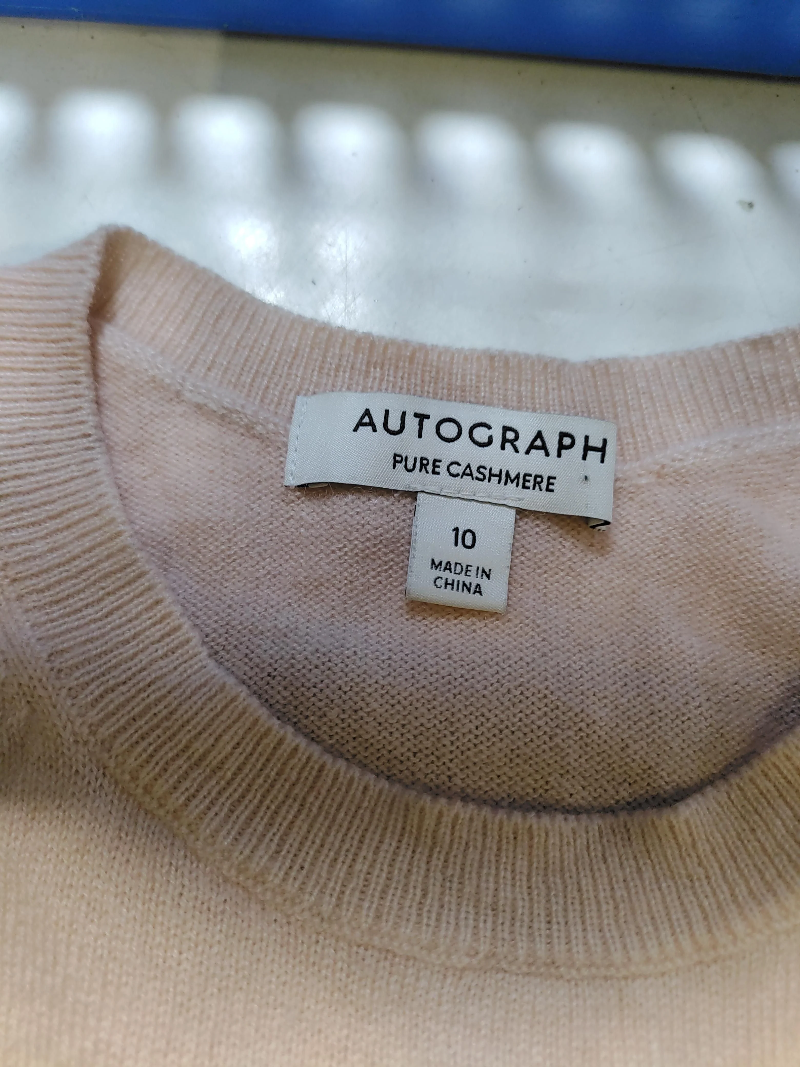 Autograph Women's Jumper UK 10 Multi 100% Cashmere Crew Neck Pullover - Image 7