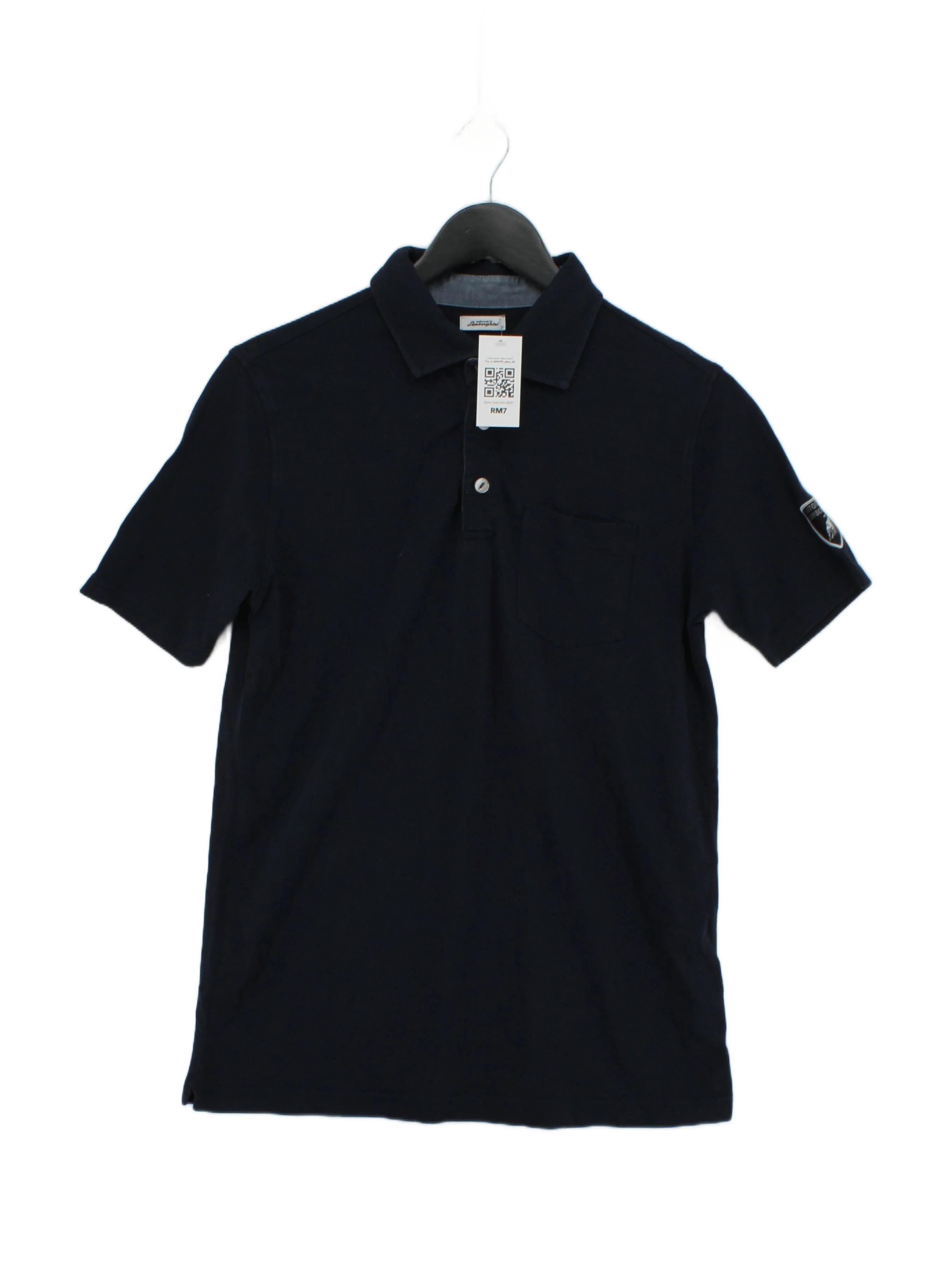 Automobili Lamborghini Men's Polo S Blue Cotton with Elastane Basic