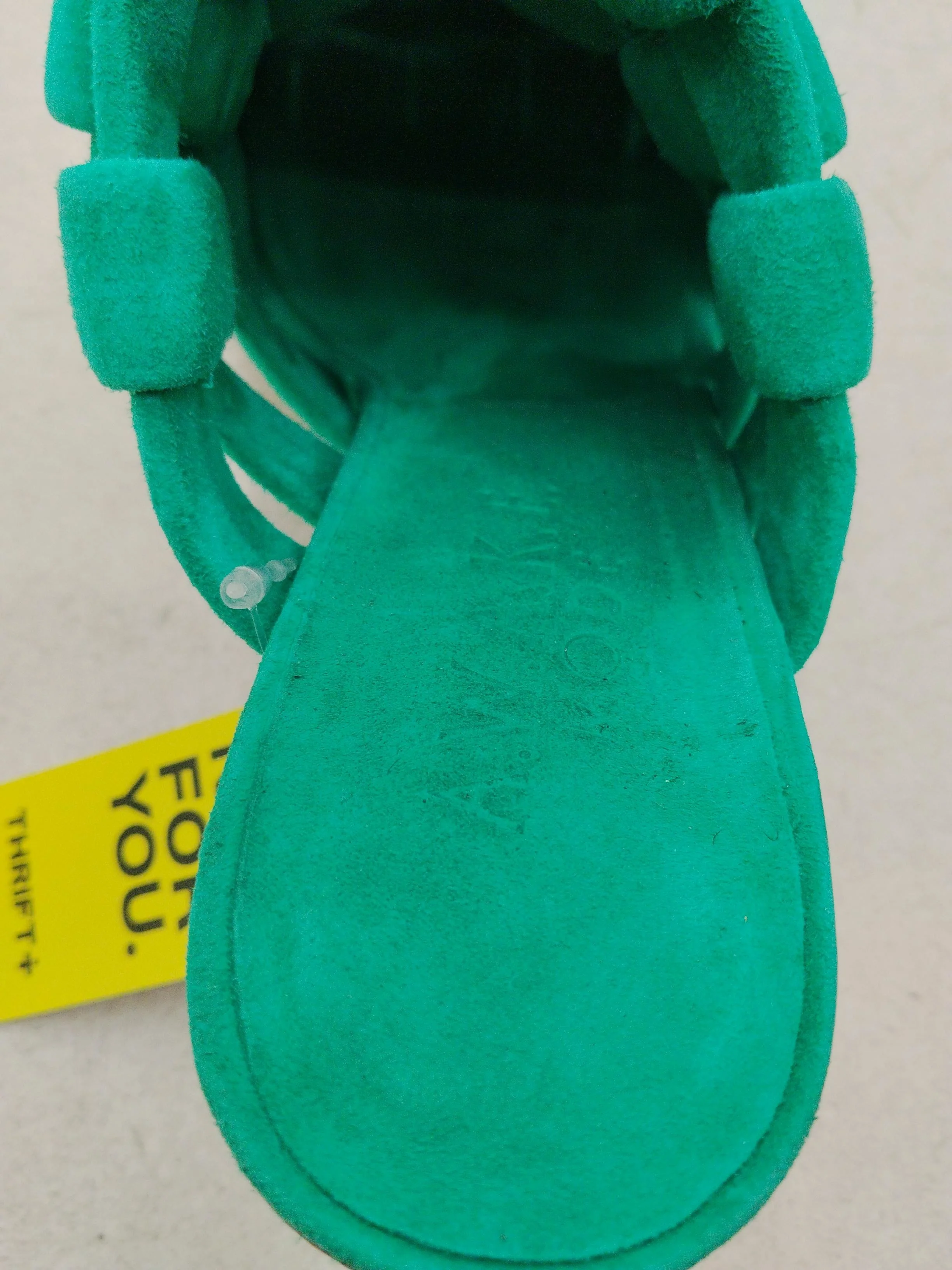 Awake Mode Women's Heels UK 5 Green 100% Suede Mule - Image 6