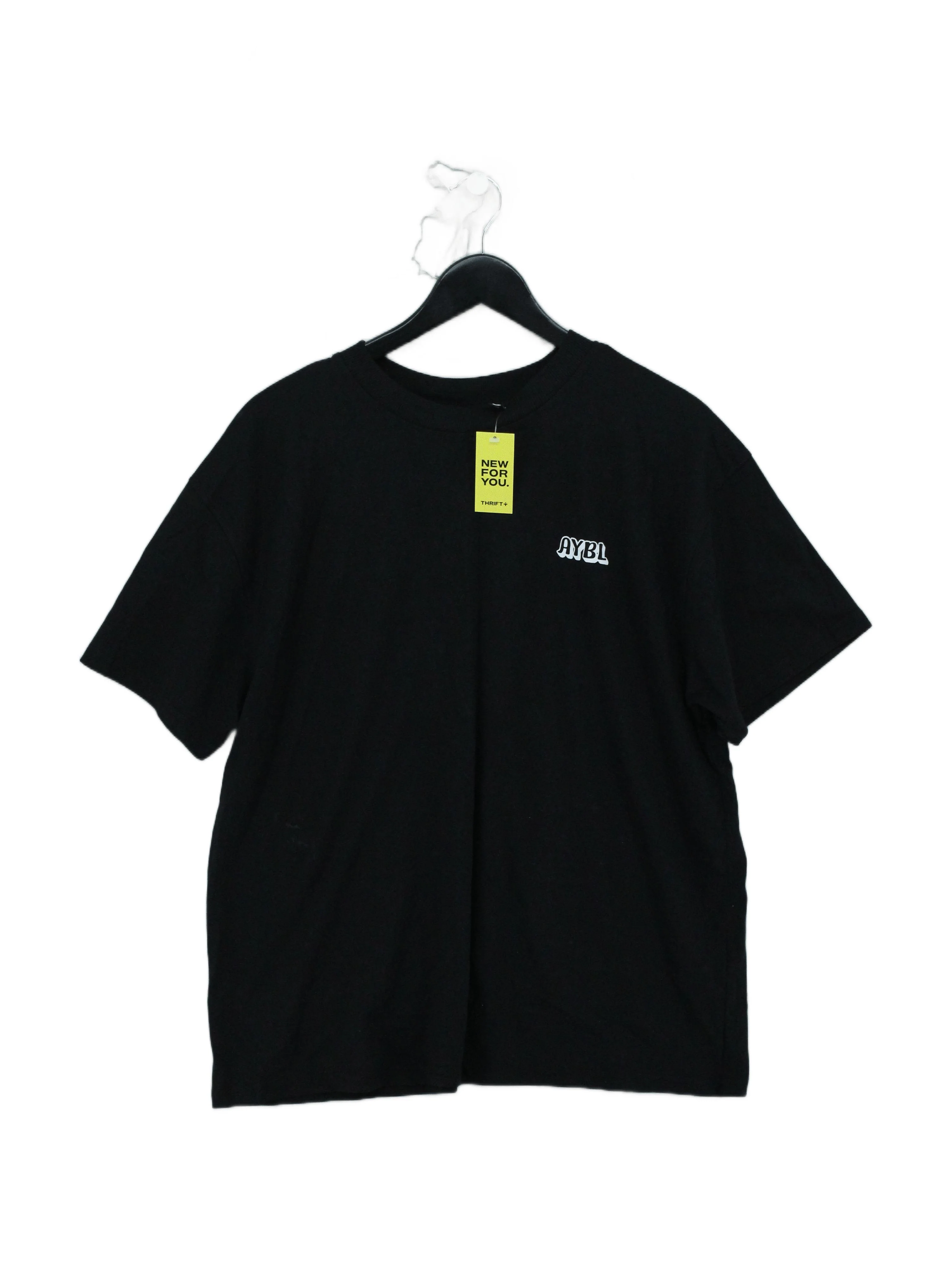 AYBL Men's T-Shirt M Black Graphic Cotton with Polyester Basic