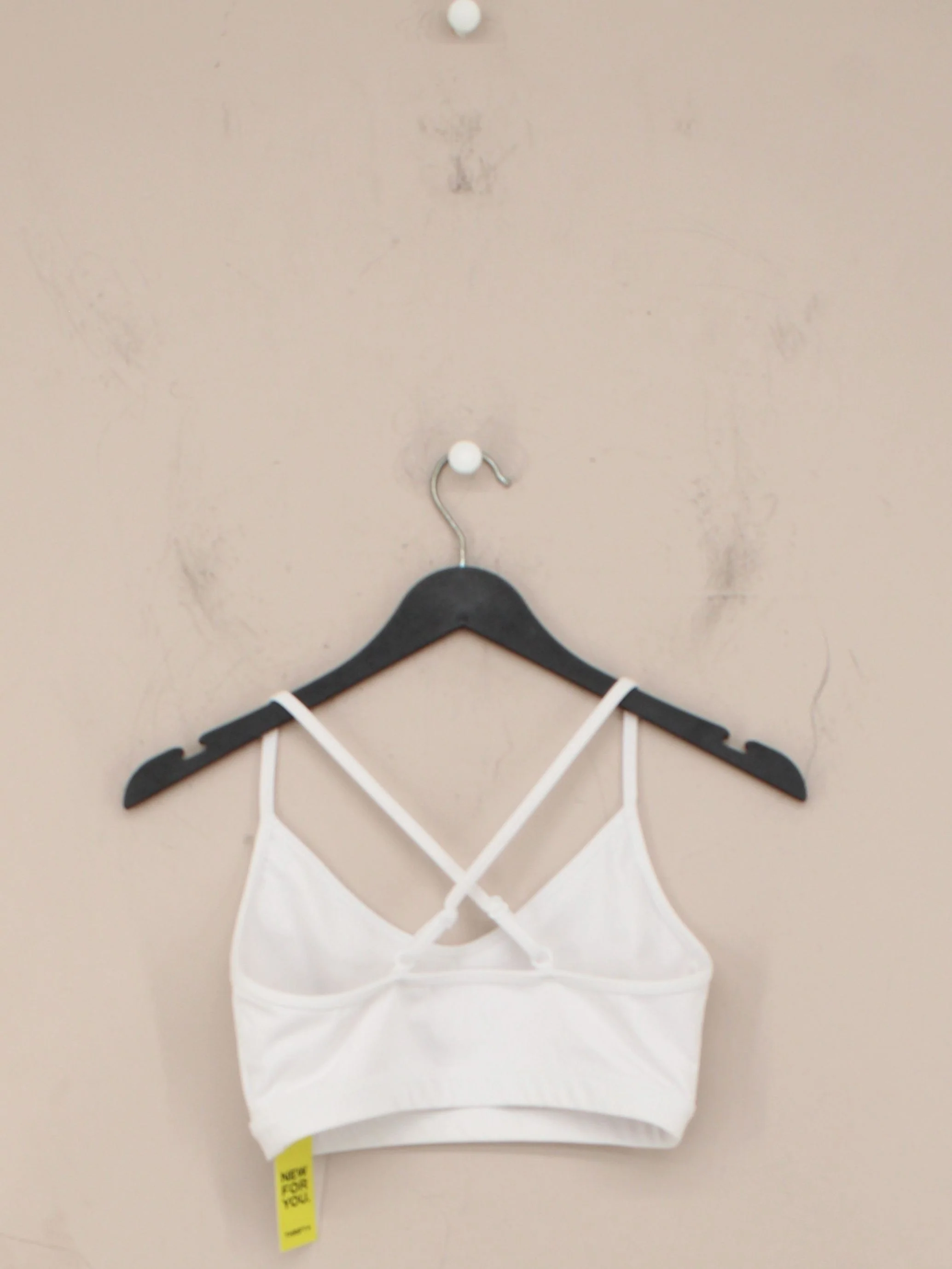 AYBL Women's Top S White Polyester with Elastane Sleeveless Round Neck Cropped - Image 2
