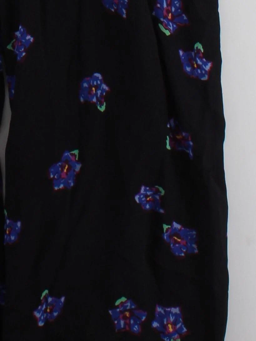 Bailey & Buetow Women's Jumpsuit L Black Floral 100% Other Wide-Leg Jumpsuit - Image 4