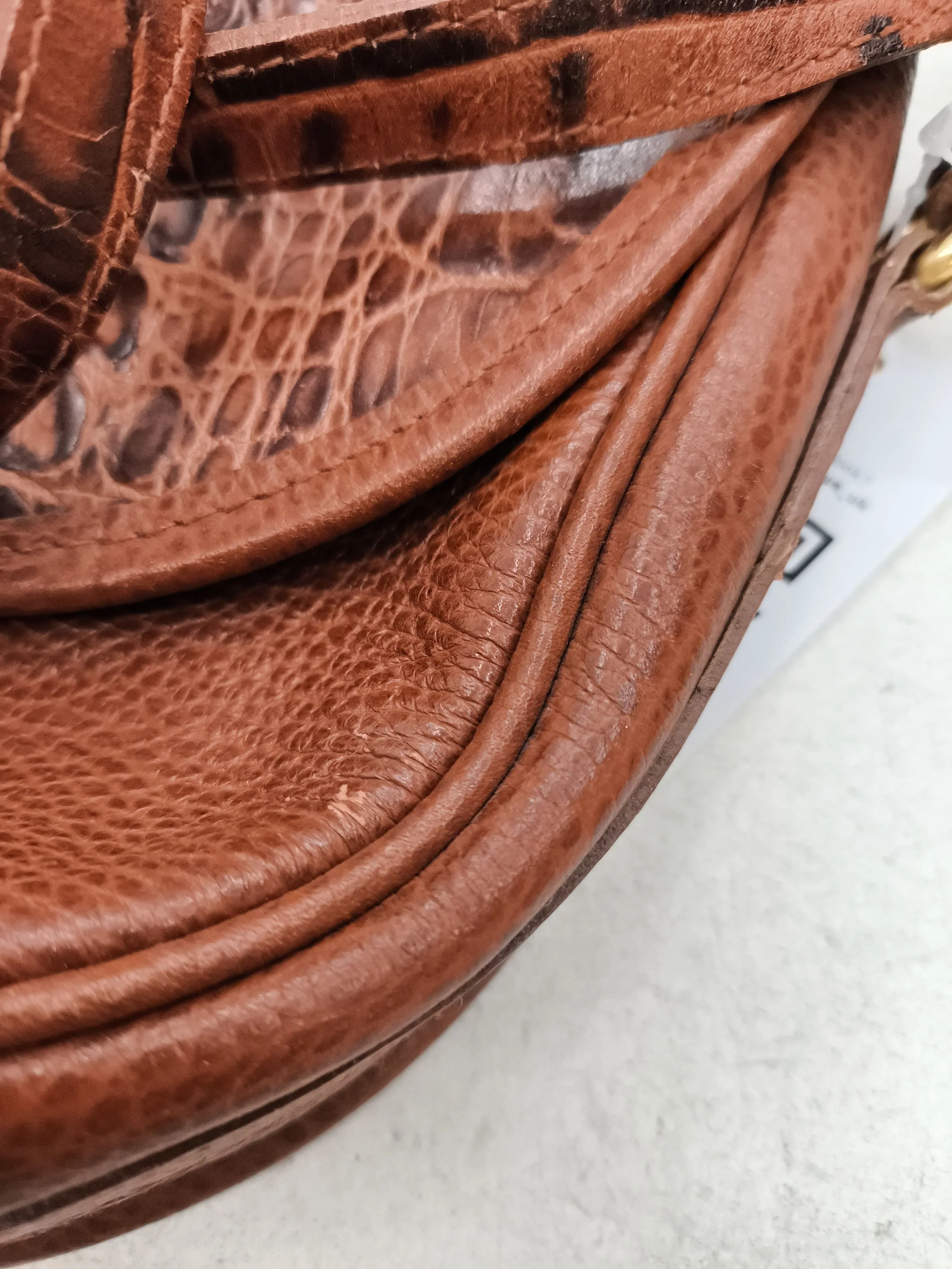 Bally Women's Bag Brown Animal Print 100% Leather Crossbody - Image 5
