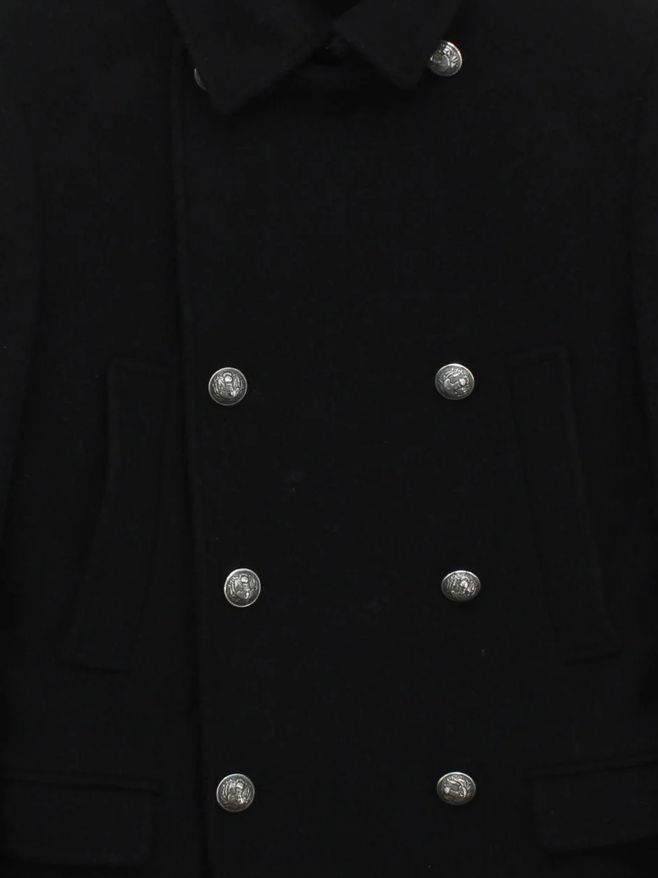 Balmain Overcoat jacket black - Image 3
